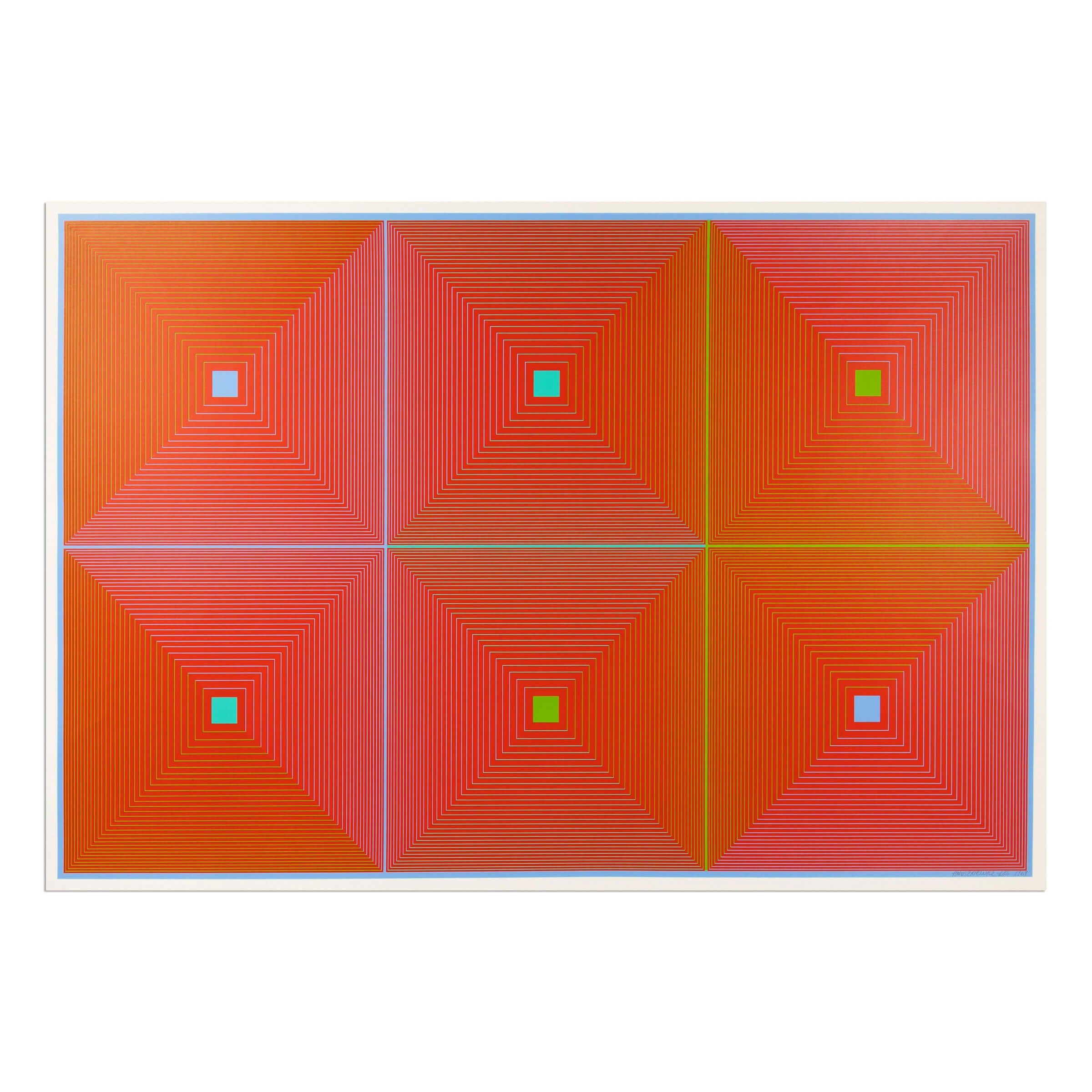 Richard Anuszkiewicz – Six Squares