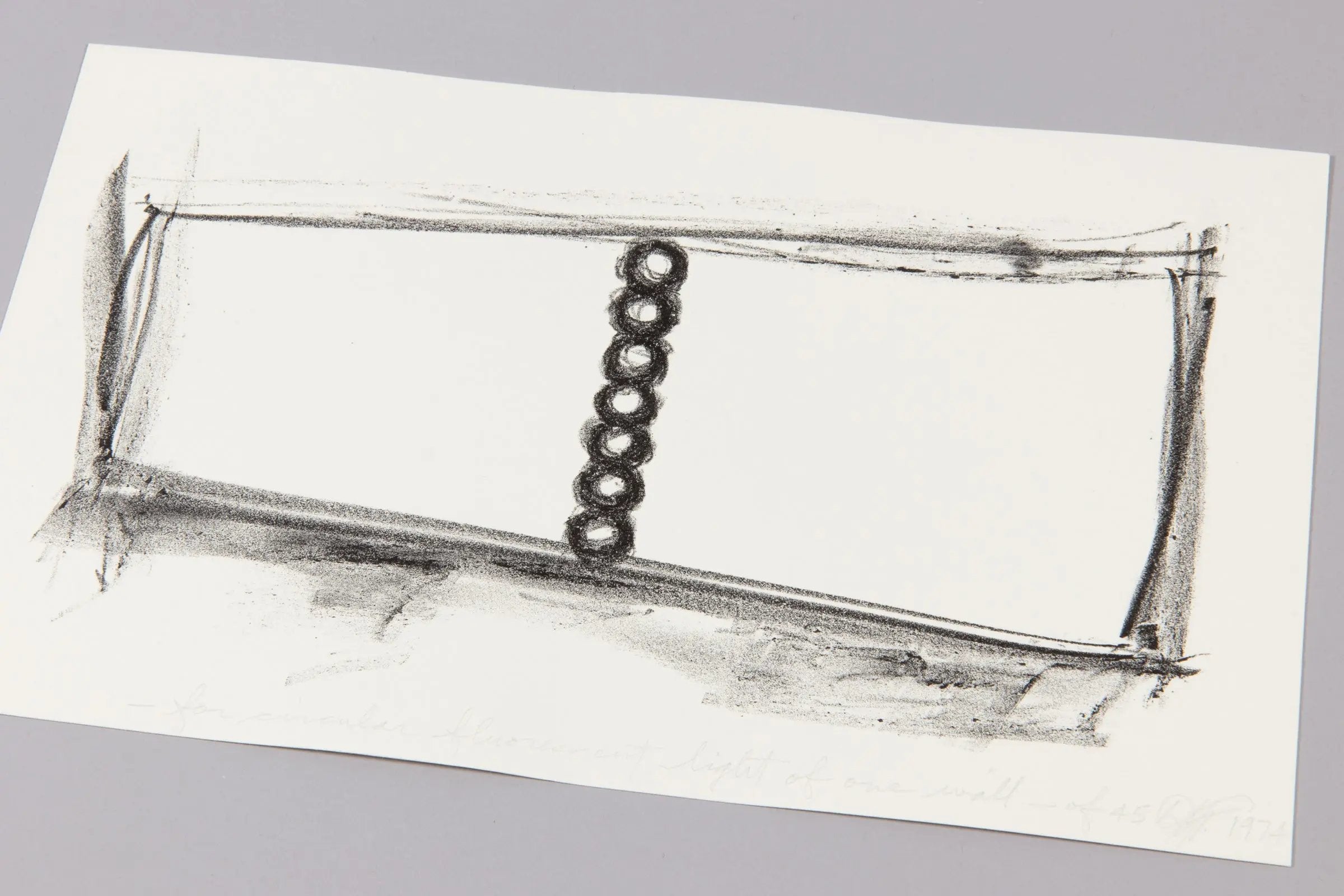 Dan Flavin - For Circular Fluorescent Light Of One Wall