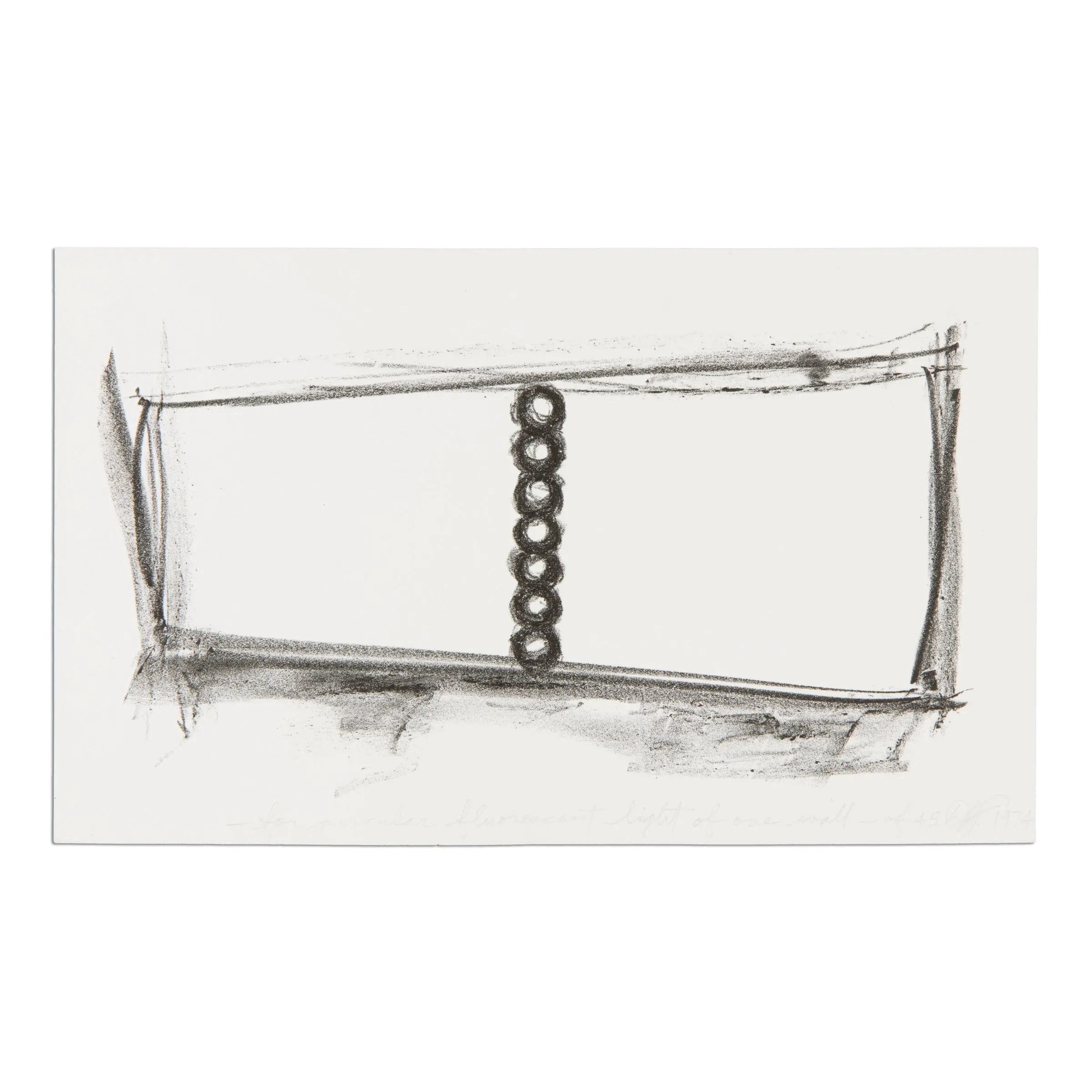 Dan Flavin - For Circular Fluorescent Light Of One Wall