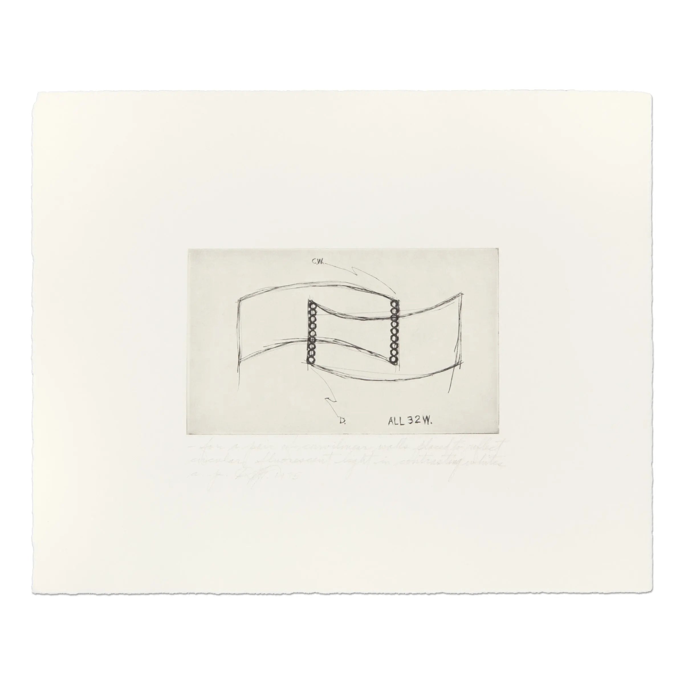 Dan Flavin – For a pair of curvilinear walls