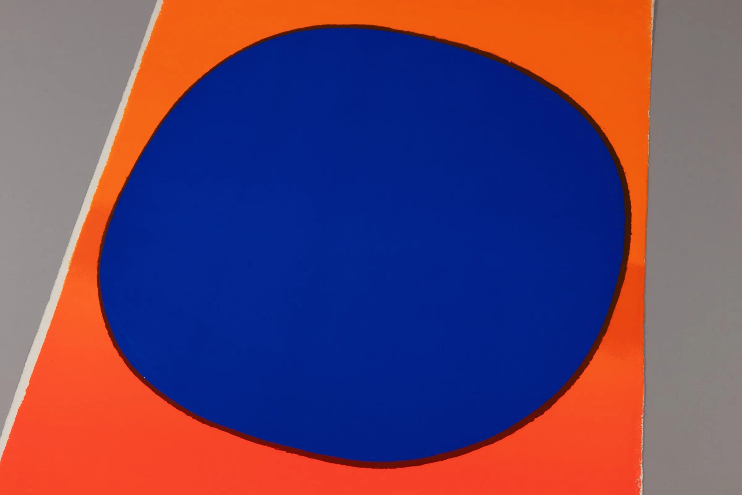 Rupprecht Geiger - Großes blaues Rund (blau - orange)