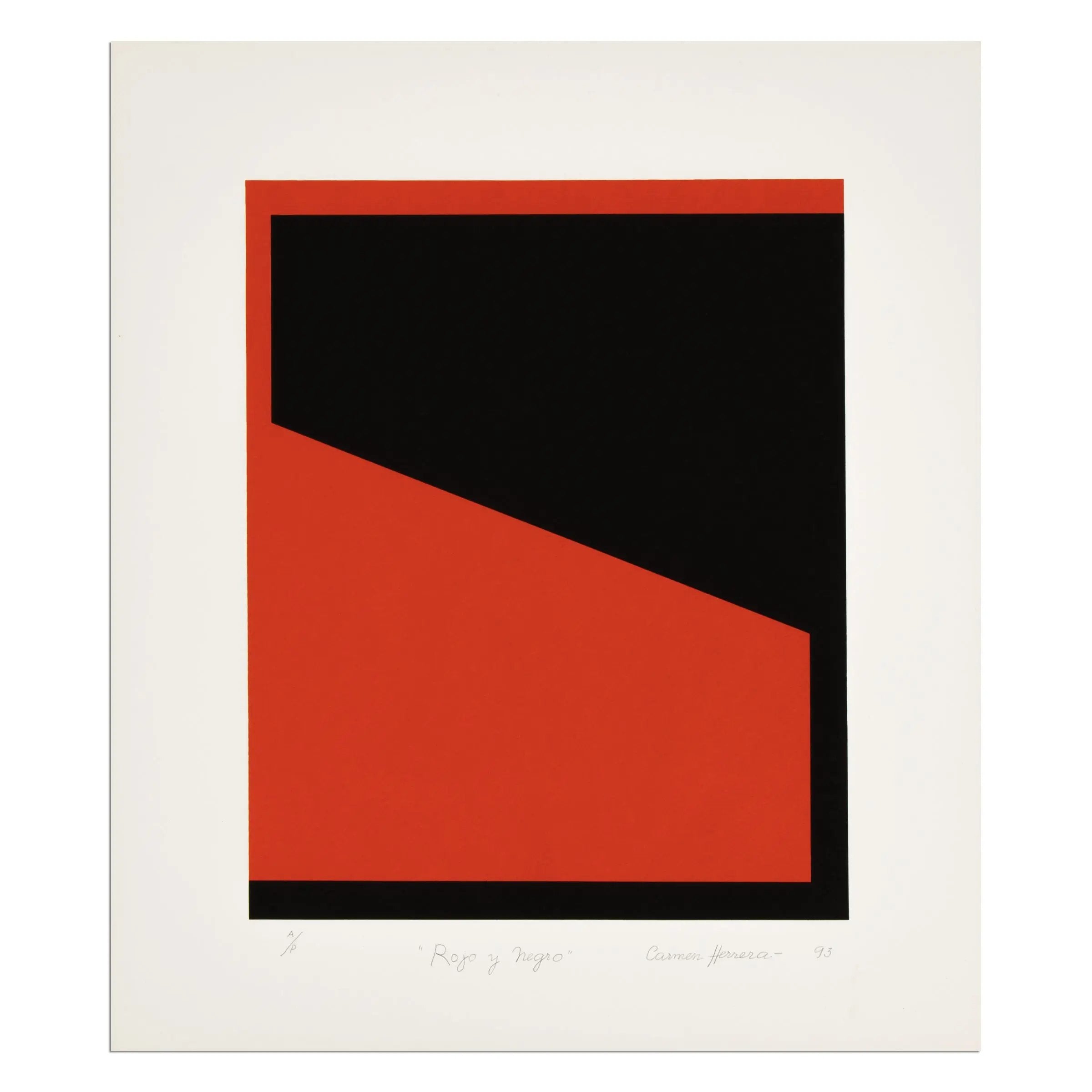 Carmen Herrera - Rojo y Negro
