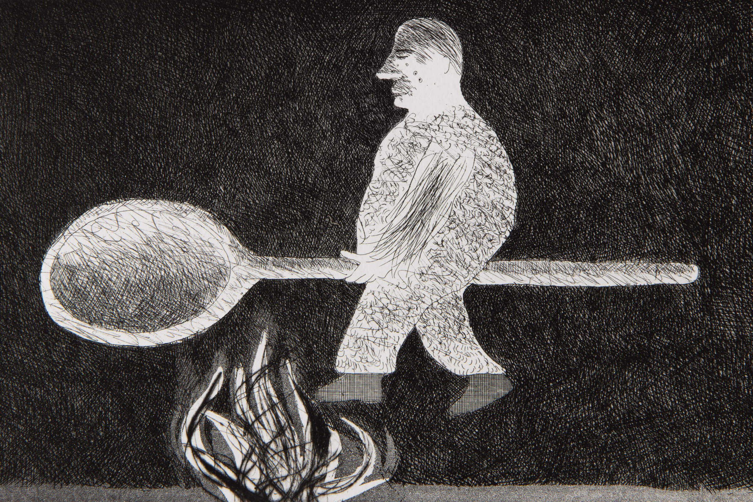 David Hockney - Riding Around on a Cooking Spoon