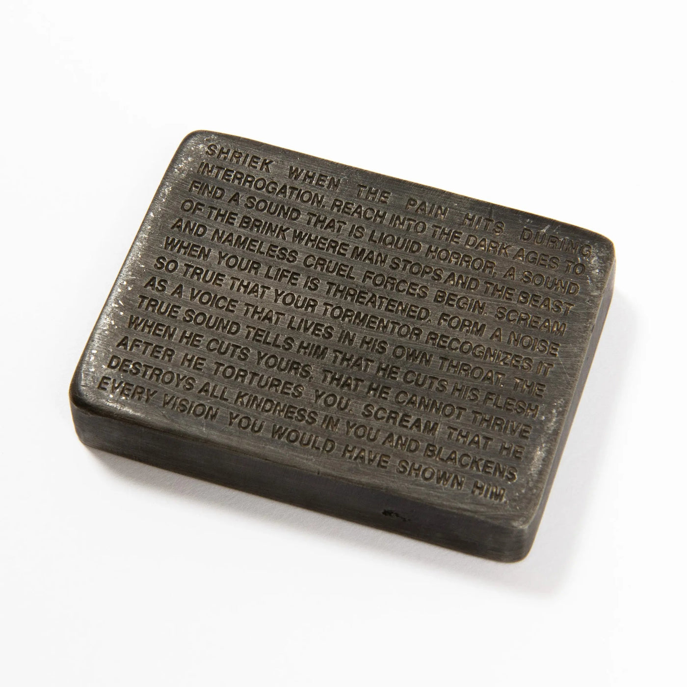 Jenny Holzer - Inflammatory Essays: Shriek When the Pain Hits During Interrogation