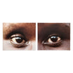 Alfredo Jaar – The Eyes of Gutete Emerita: Close-up of a person's eyes with a white background