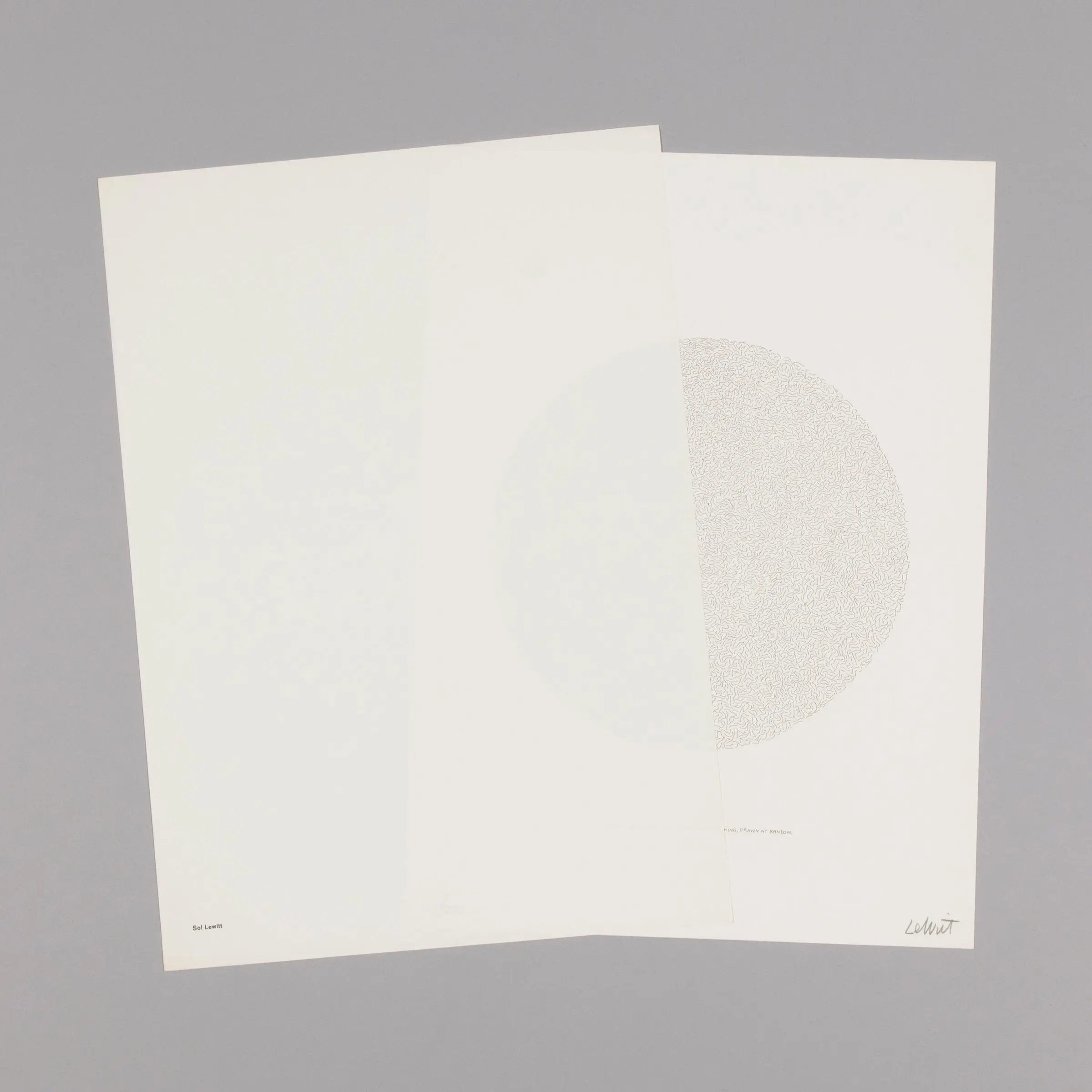 Sol LeWitt - Lines, Not Long, Not Heavy, Not Touching, Drawn at Random (Circle)