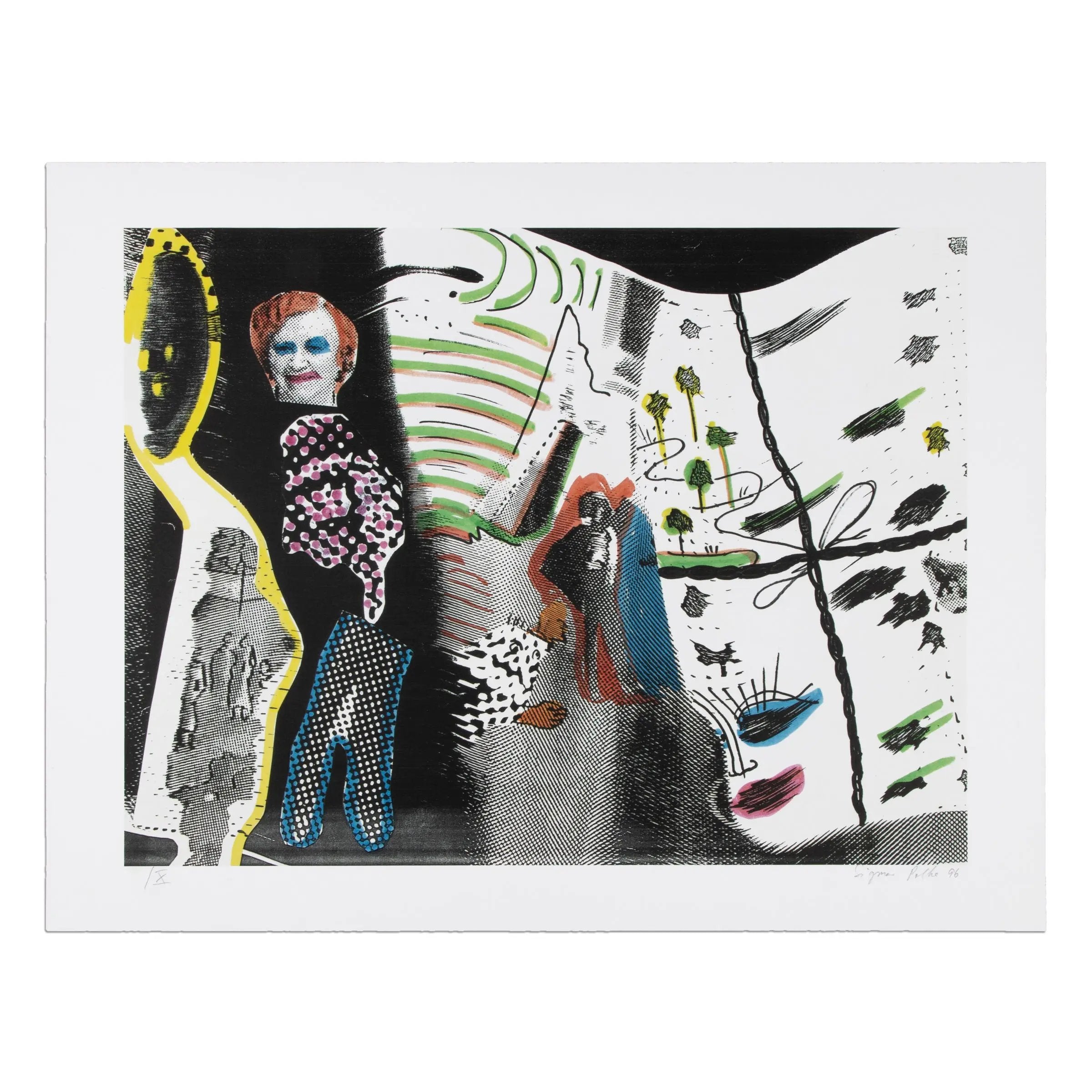 Sigmar Polke - S. schmeckt Pfirsich von H.