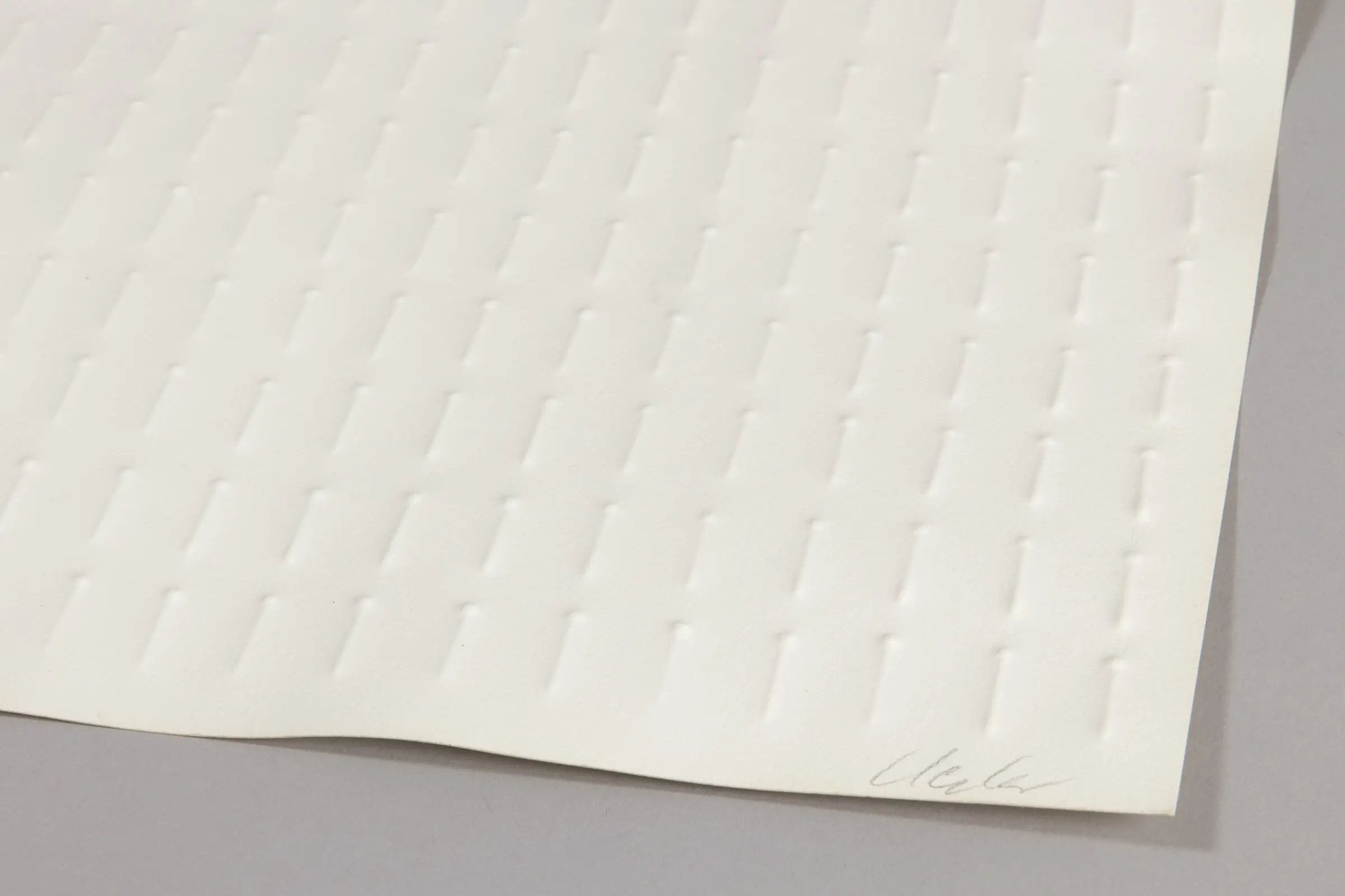 Günther Uecker - Prägedruck (from Nagelbuch)