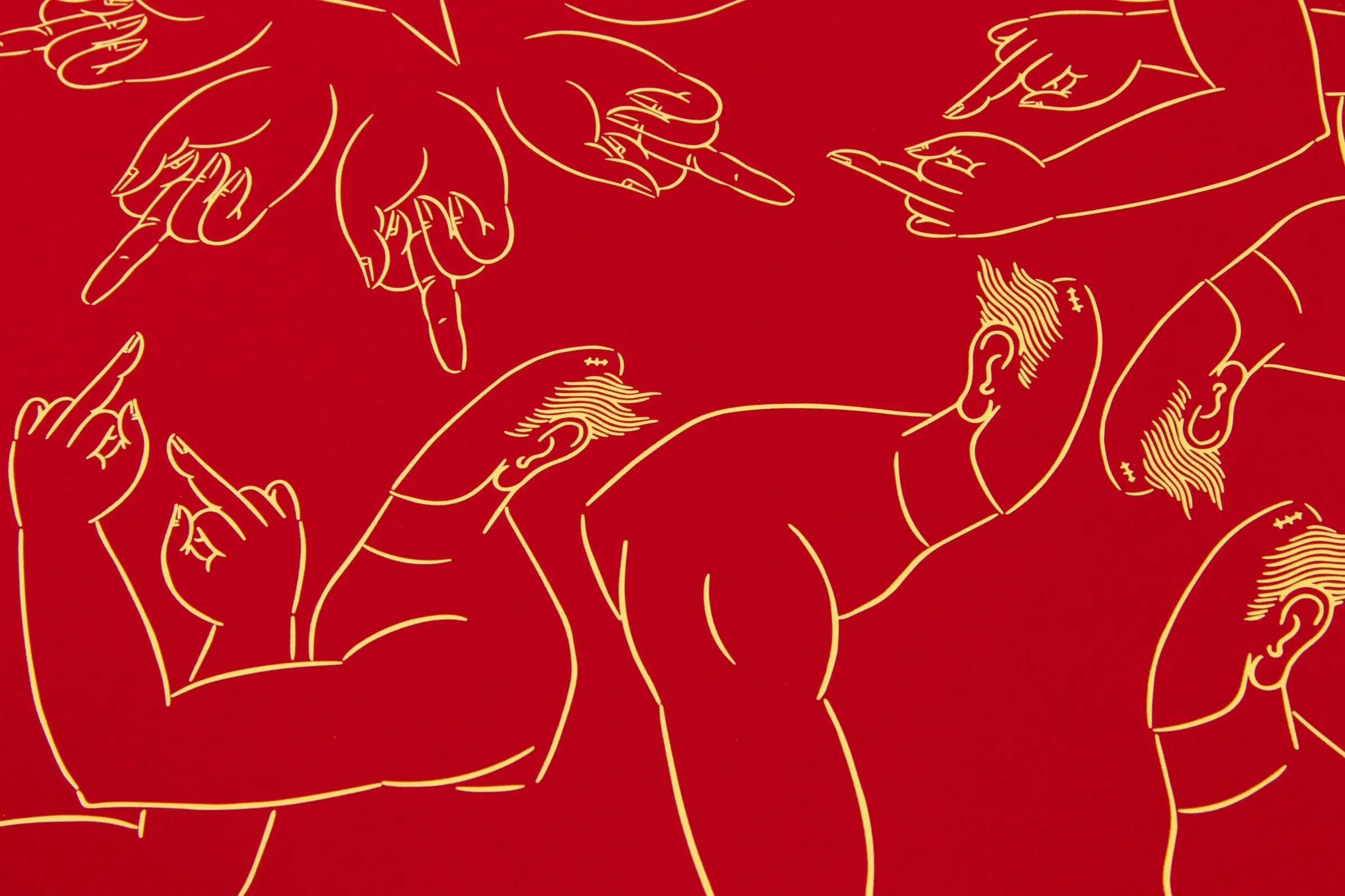 Ai Weiwei - Middle Finger in Red