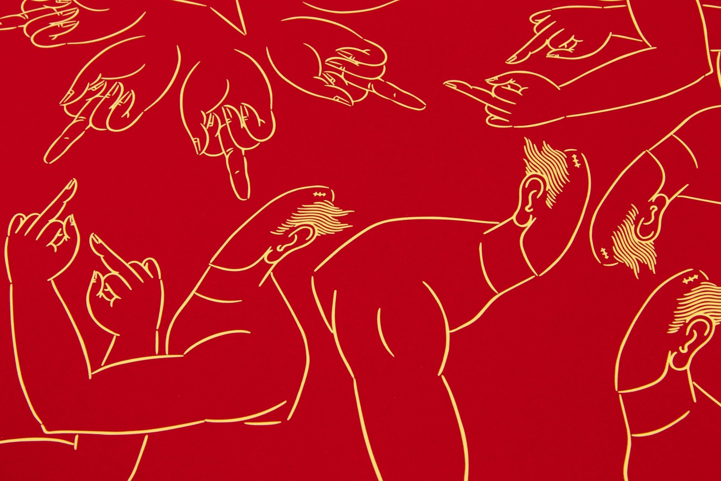 Ai Weiwei - Middle Finger in Red