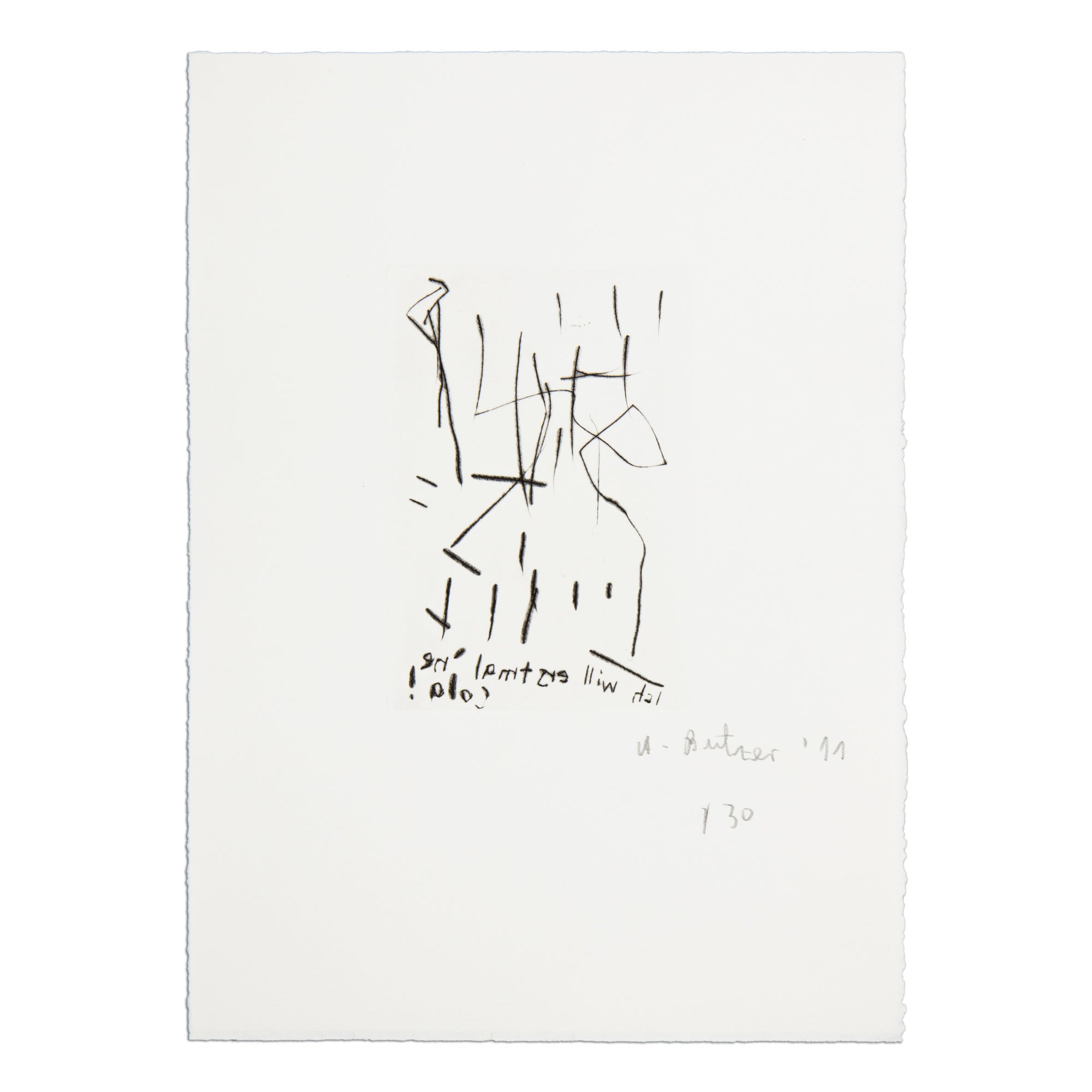 André Butzer - Untitled (Ich will erstmal 'ne Cola!)