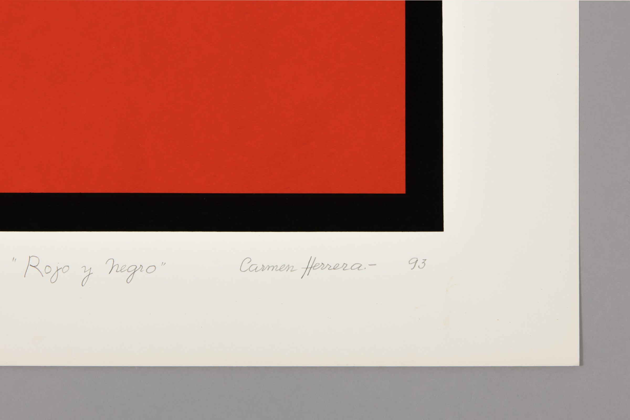 Carmen Herrera - Rojo y Negro