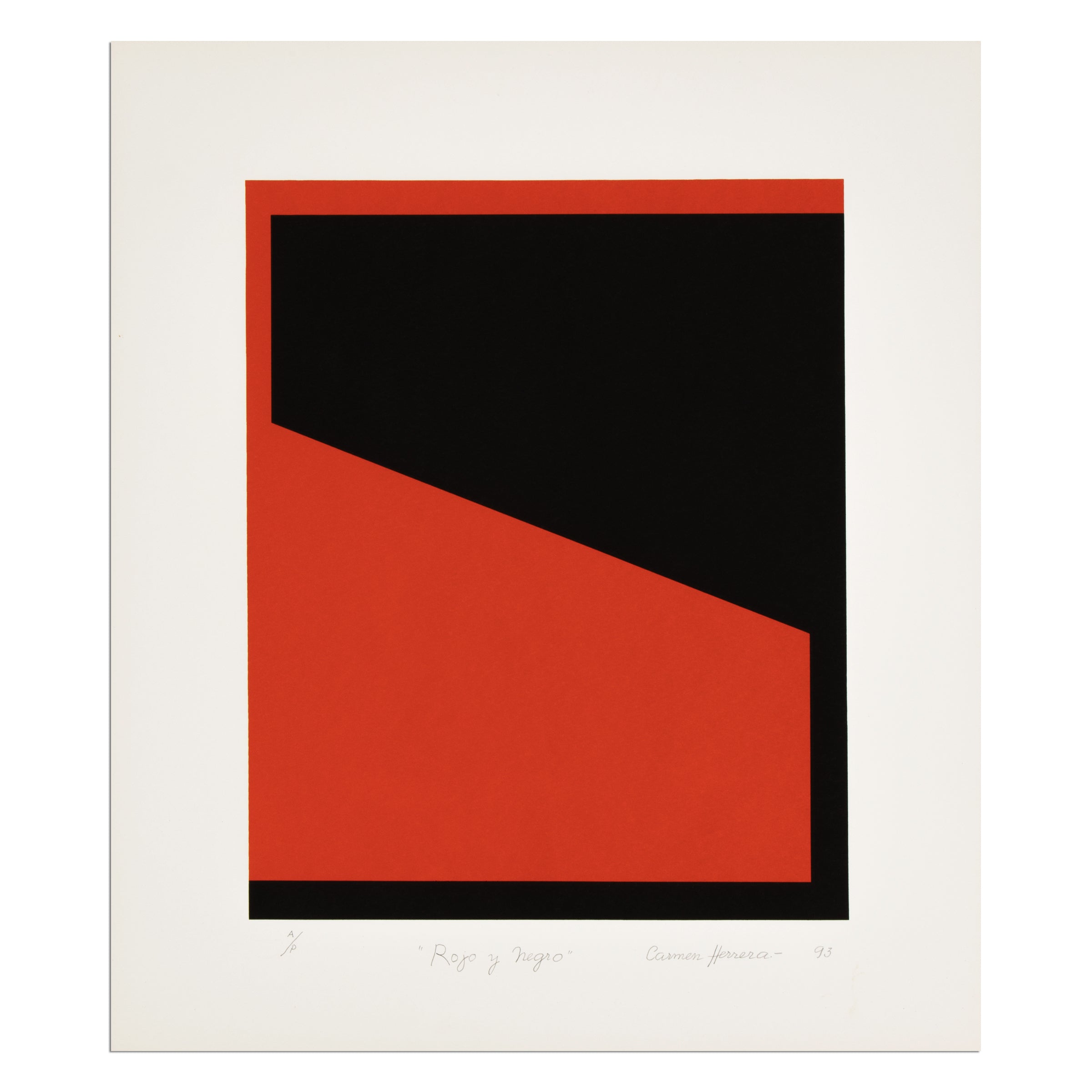 Carmen Herrera - Rojo y Negro