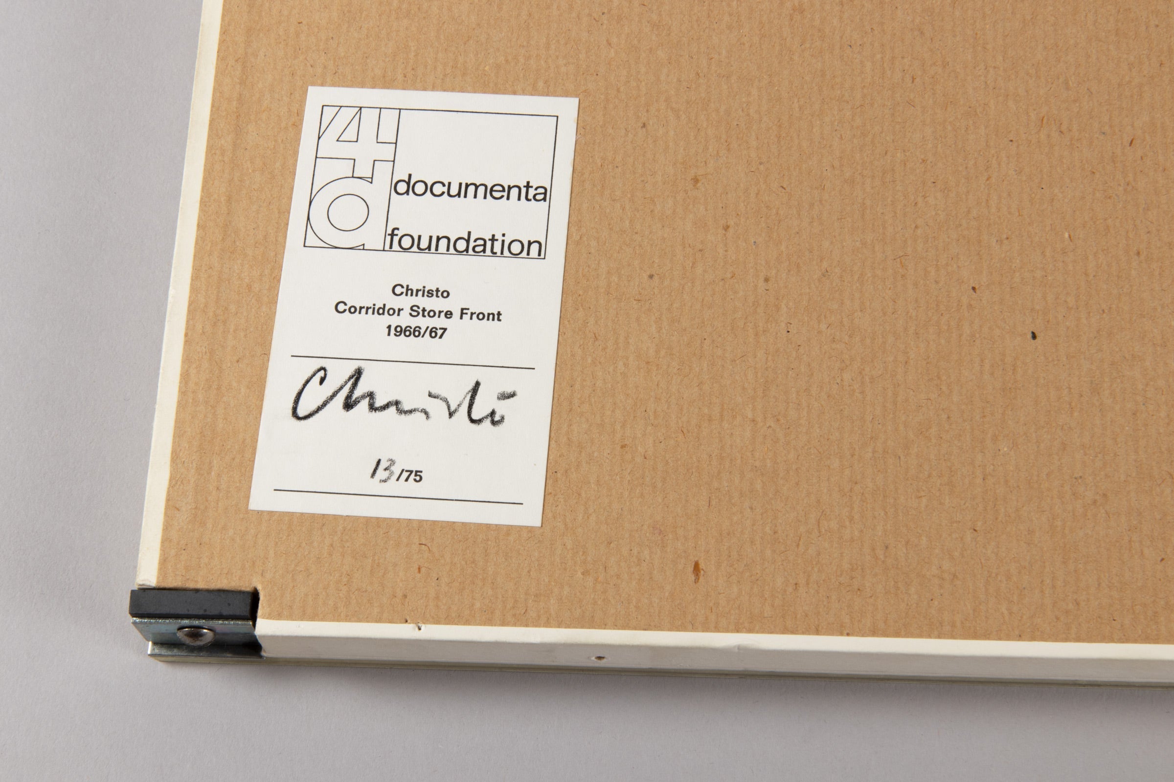 Christo - Corridor Store Front (documenta Foundation)