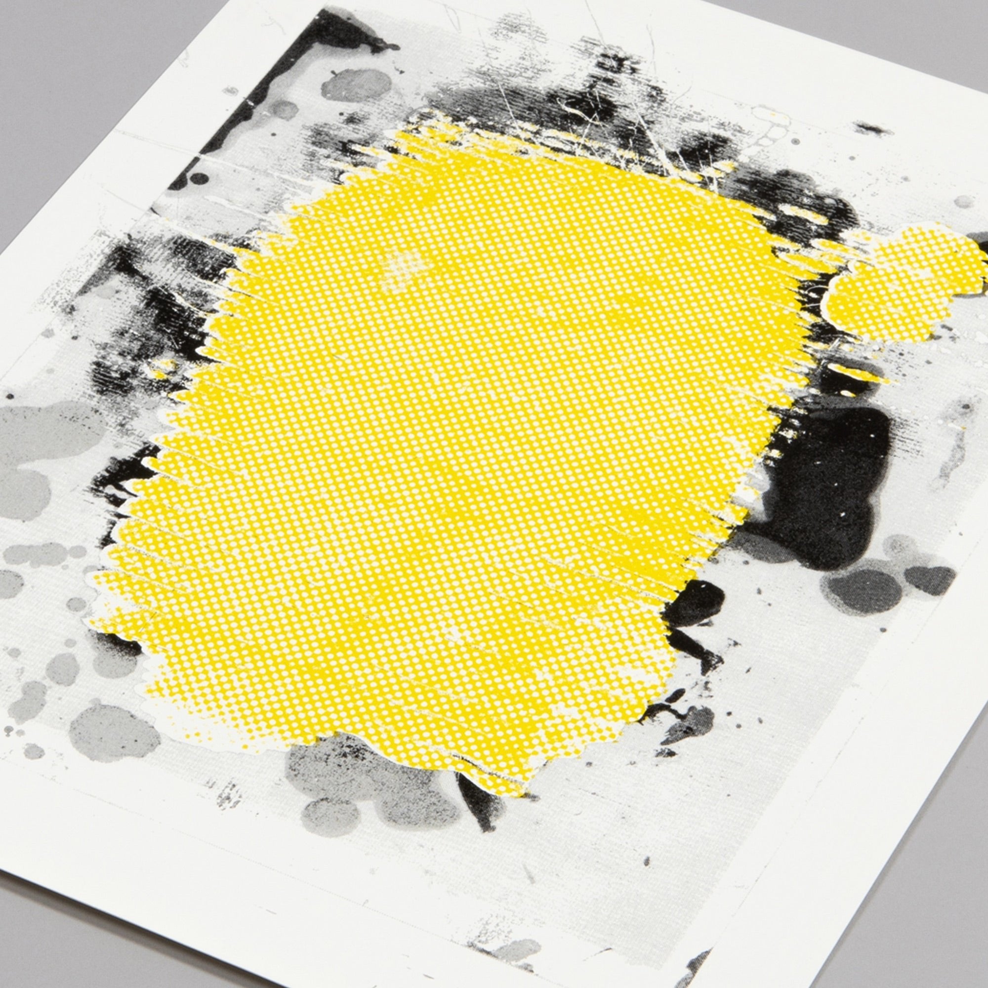 Christopher Wool - Portrait (yellow)
