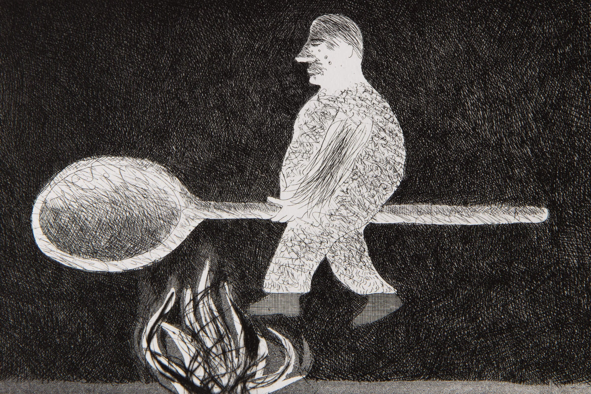 David Hockney - Riding Around on a Cooking Spoon