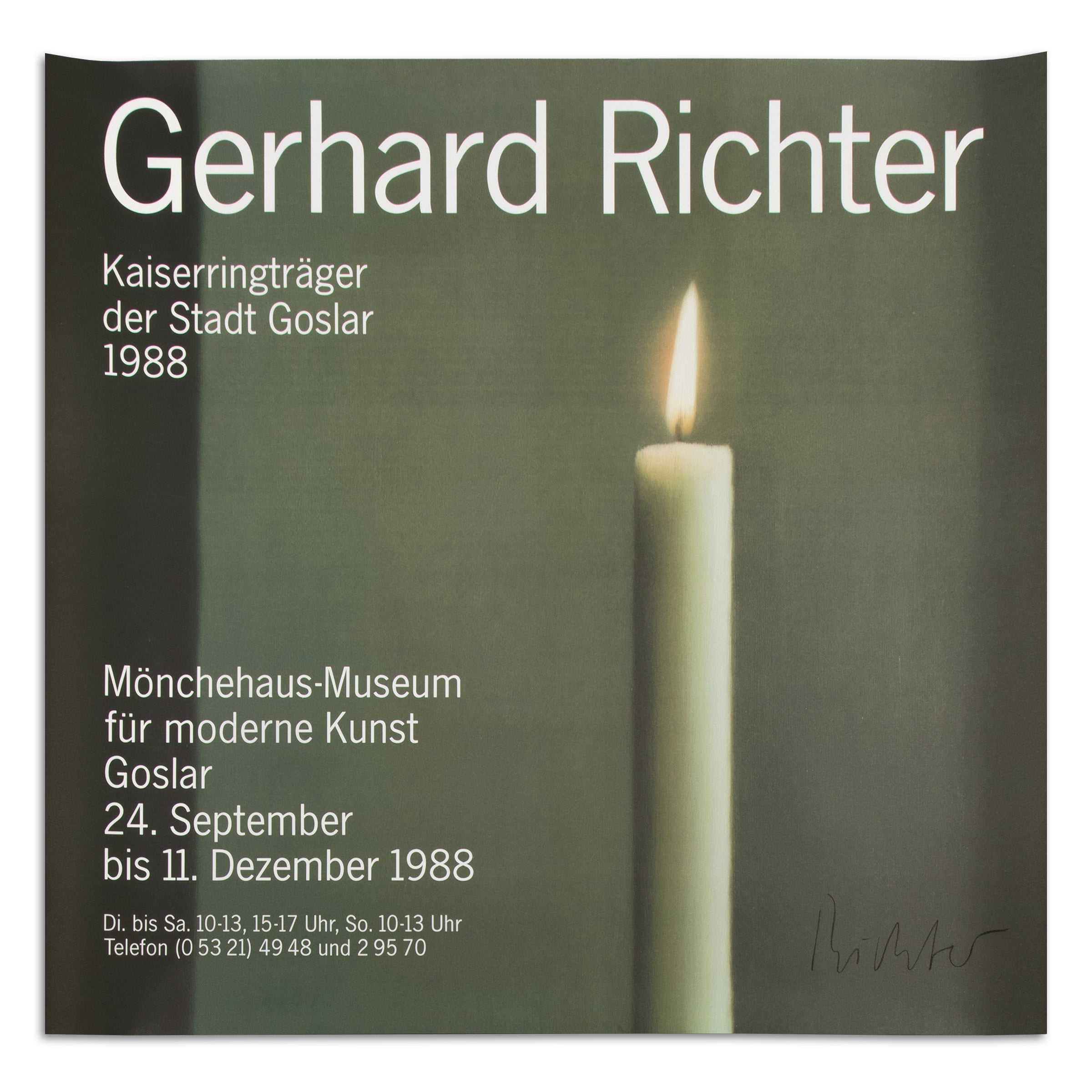 Gerhard Richter - Kerze I (Poster Mönchehaus-Museum)