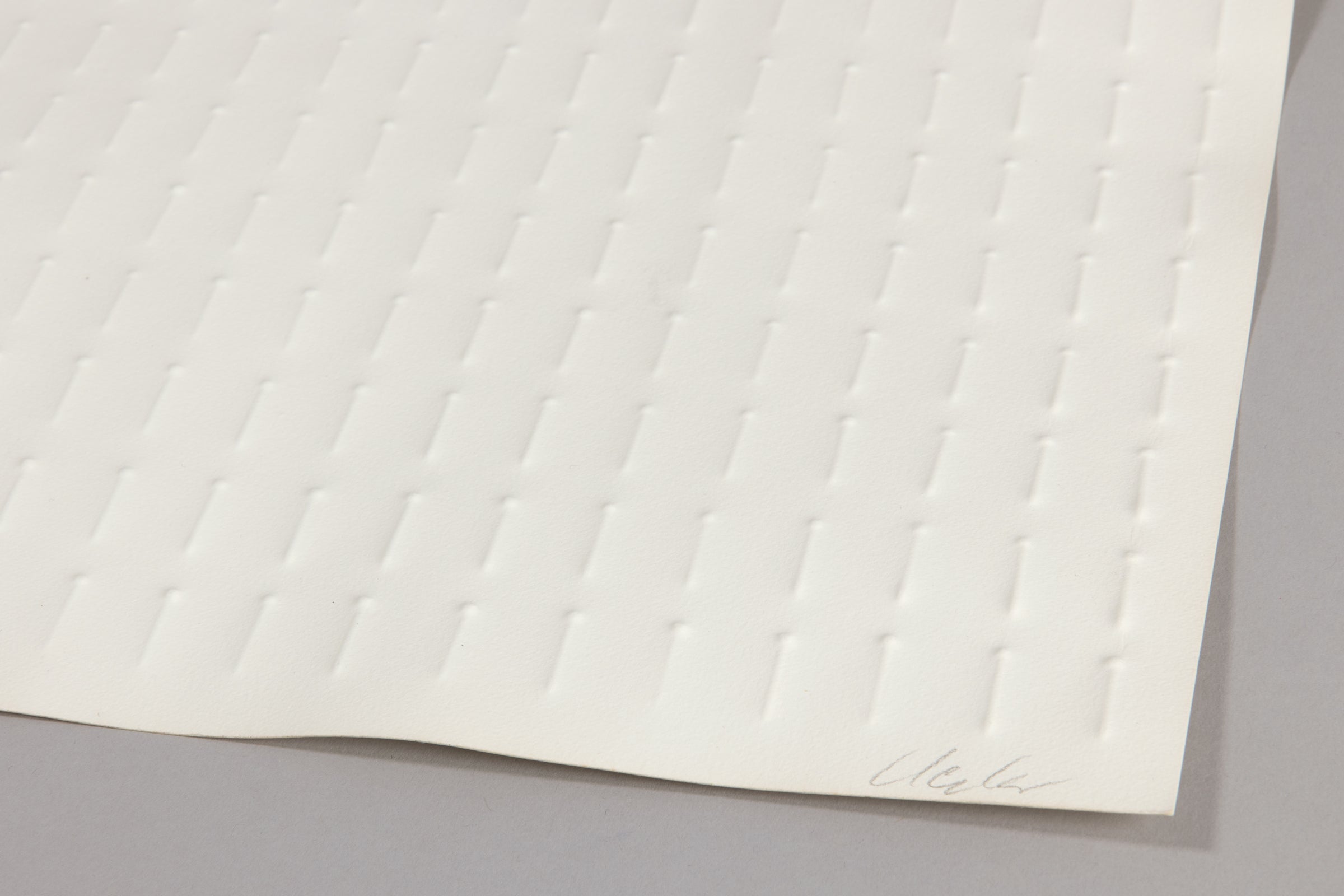 Günther Uecker - Prägedruck (from Nagelbuch)