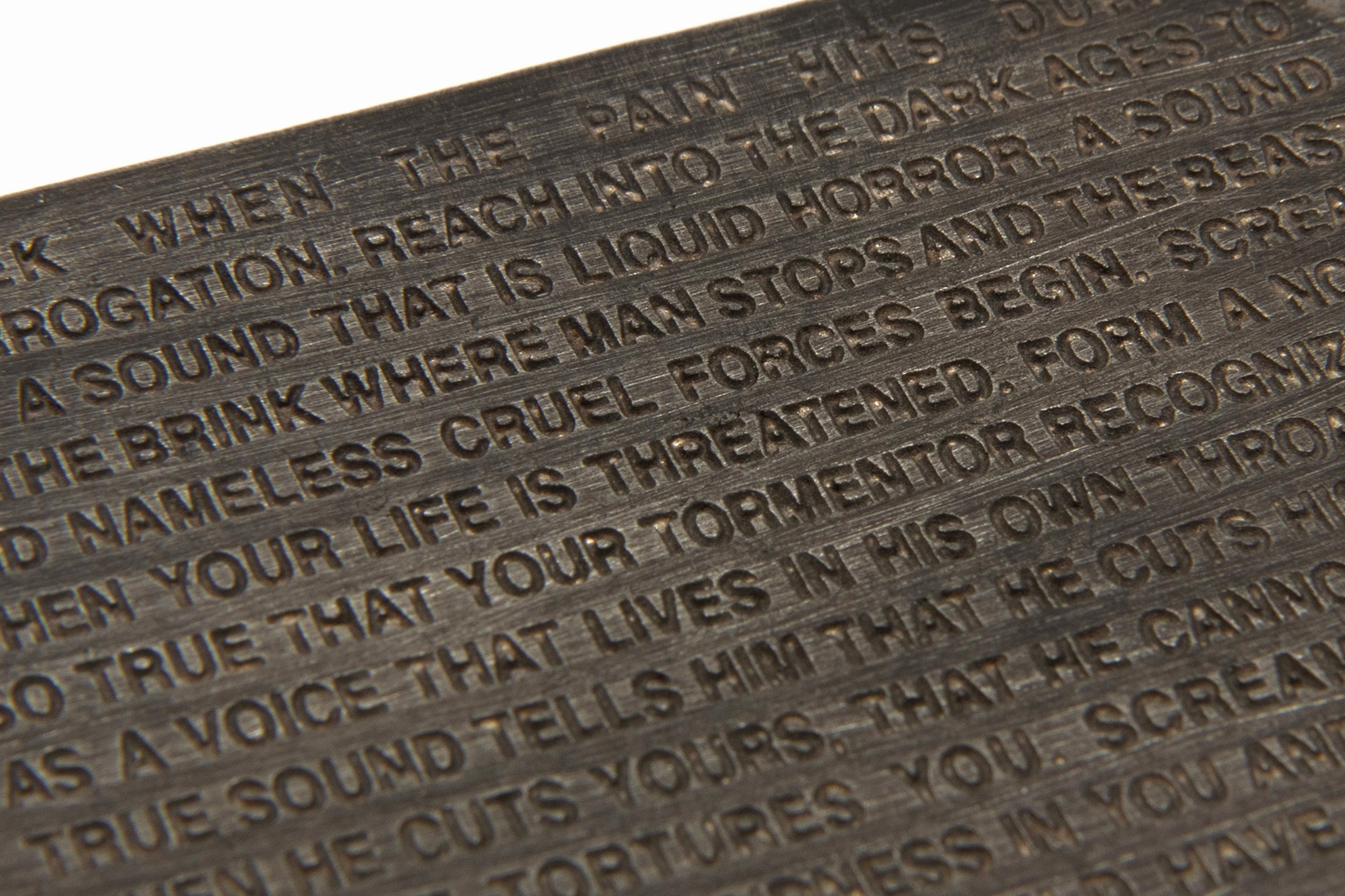 Jenny Holzer - Inflammatory Essays: Shriek When the Pain Hits During Interrogation