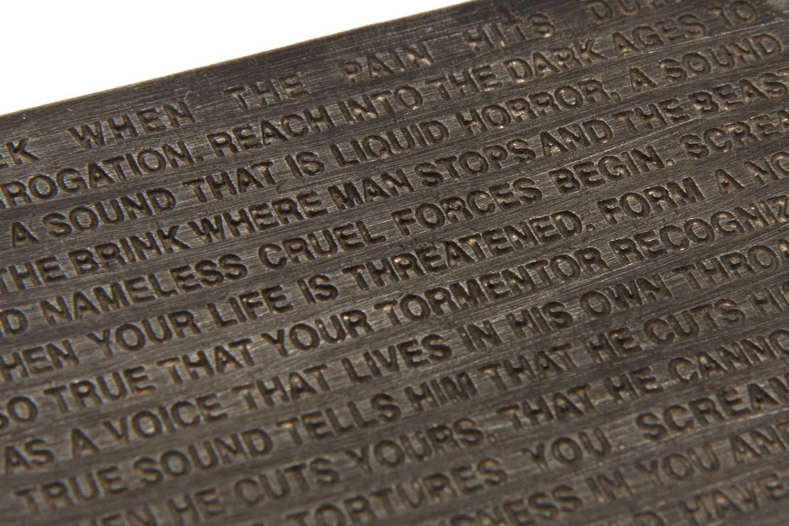 Jenny Holzer - Inflammatory Essays: Shriek When the Pain Hits During Interrogation