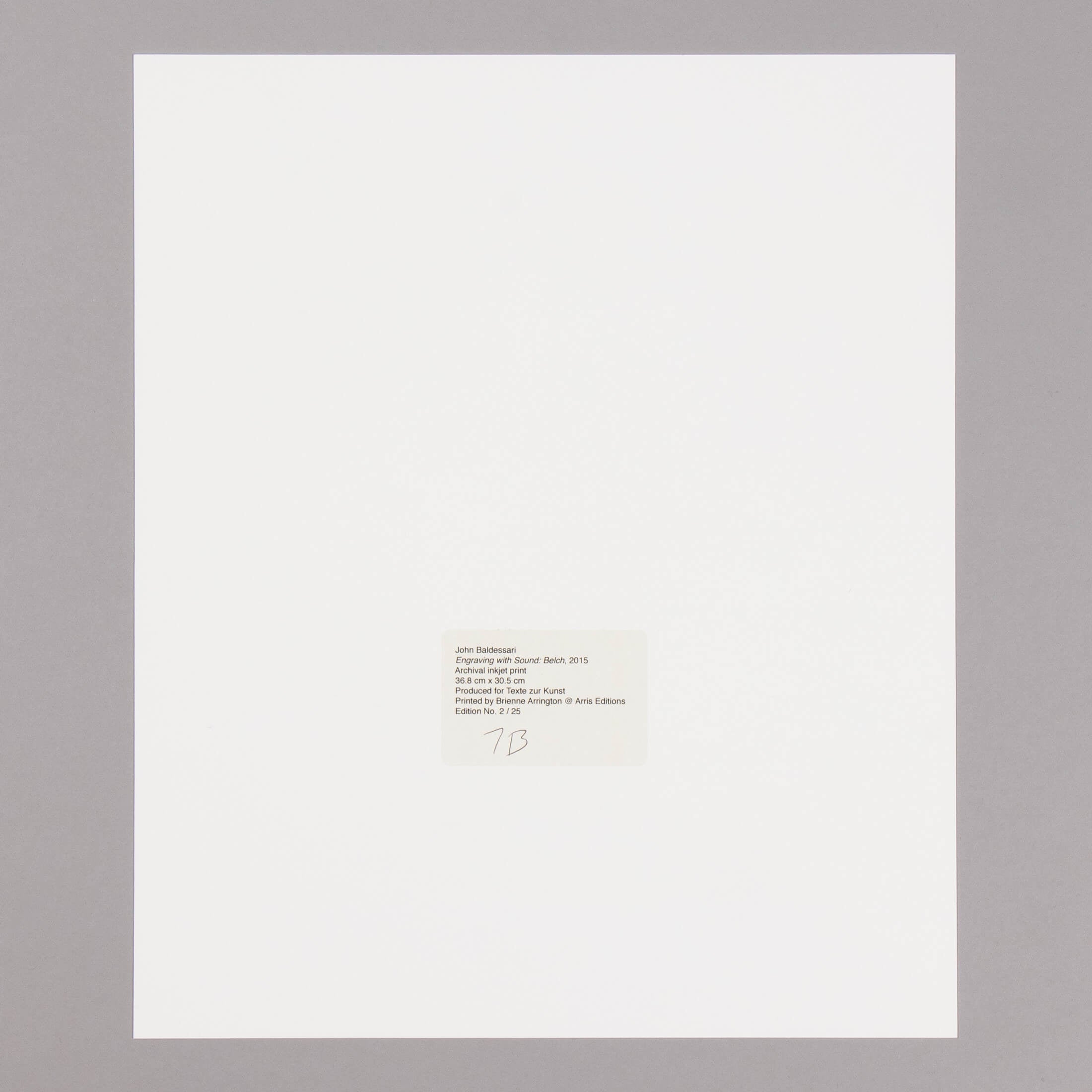 John Baldessari – Belch