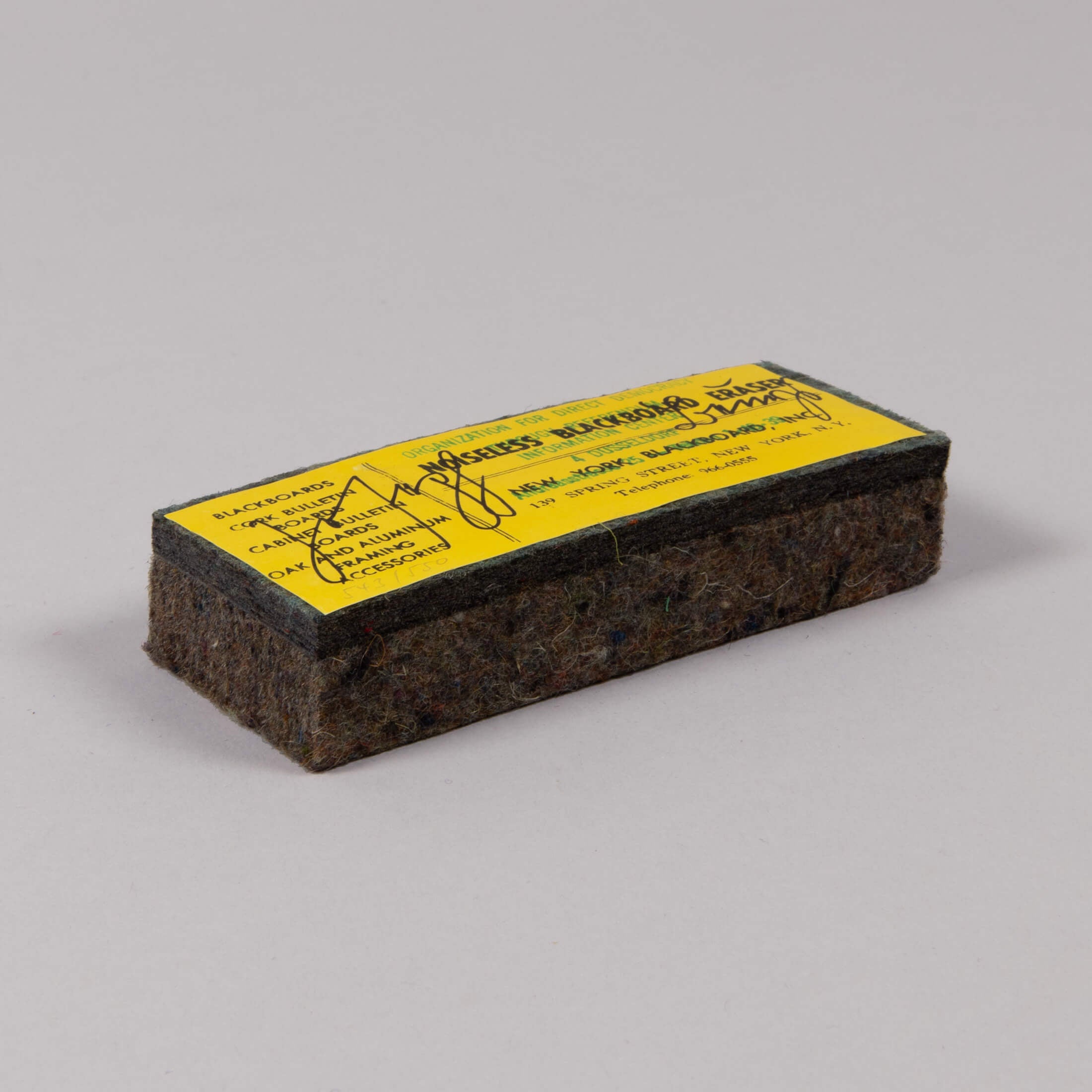 Joseph Beuys – Noiseless Blackboard Eraser