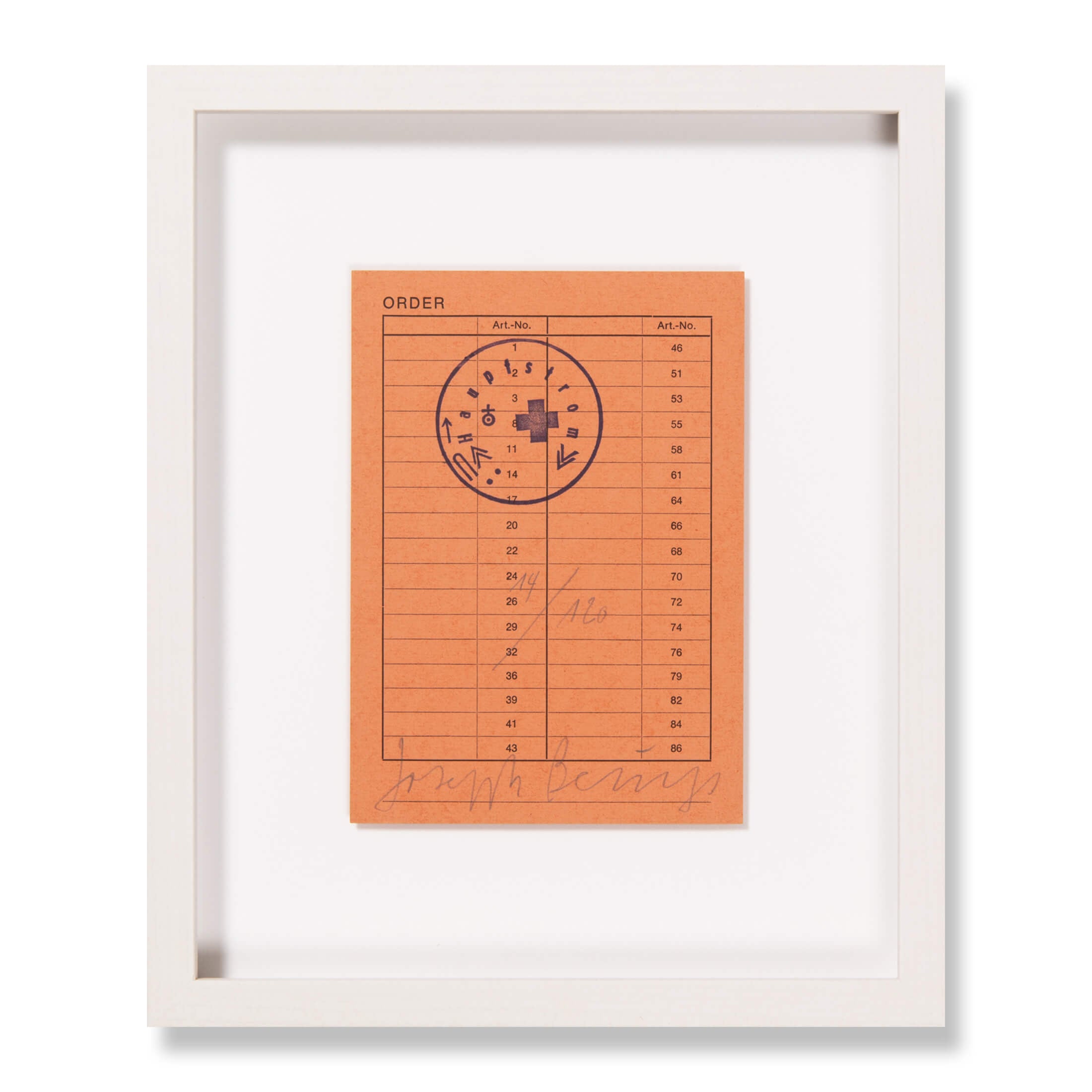 Joseph Beuys – Order