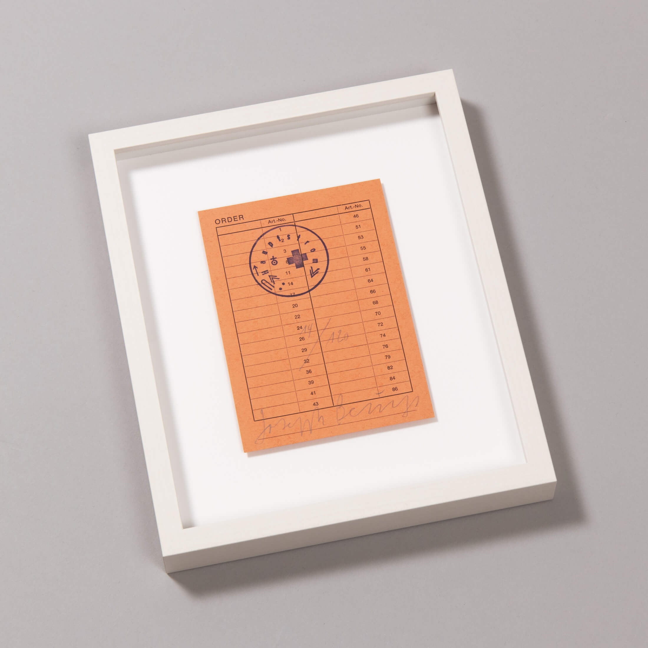 Joseph Beuys – Order