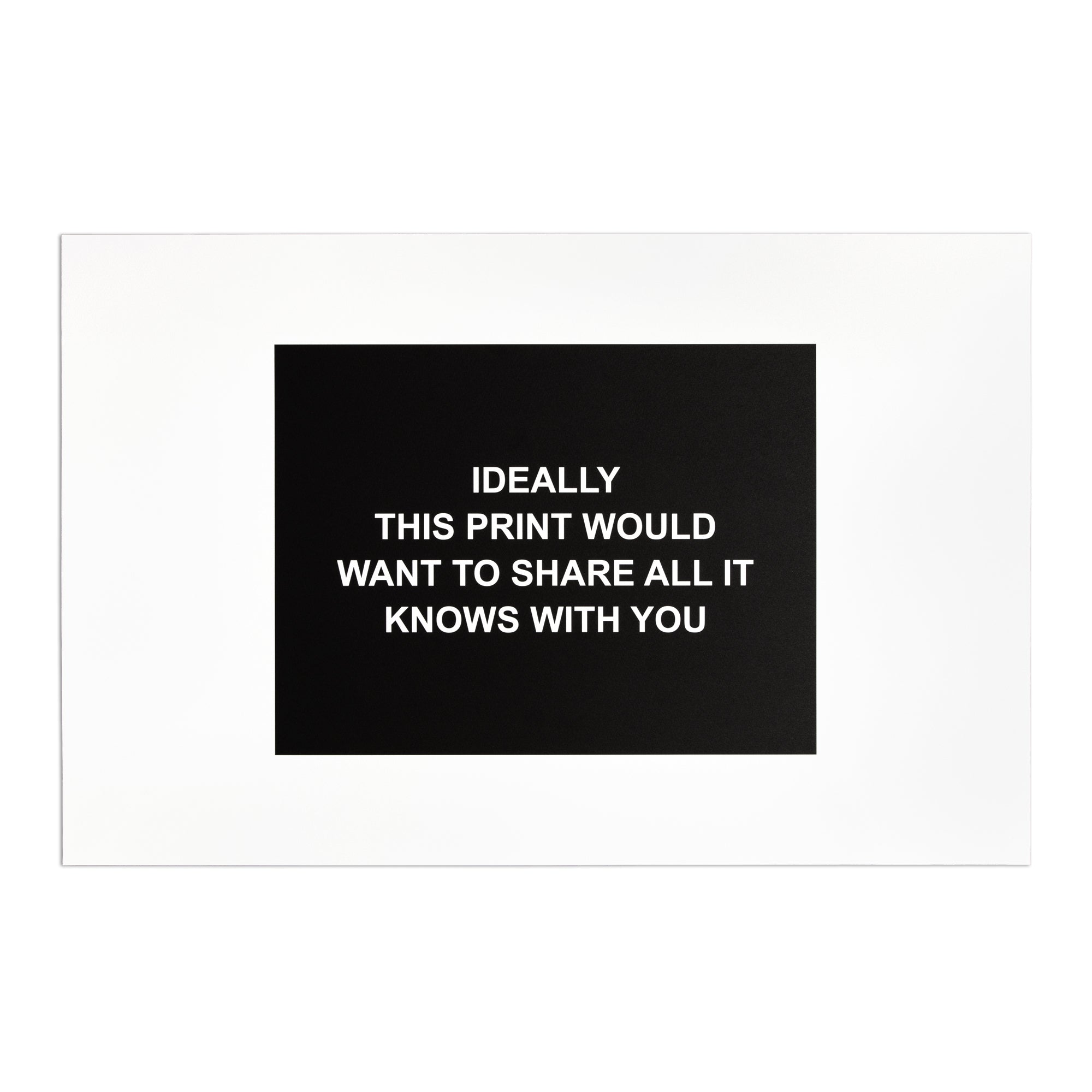 Laure Prouvost - Ideally this print would want to share all it knows with you