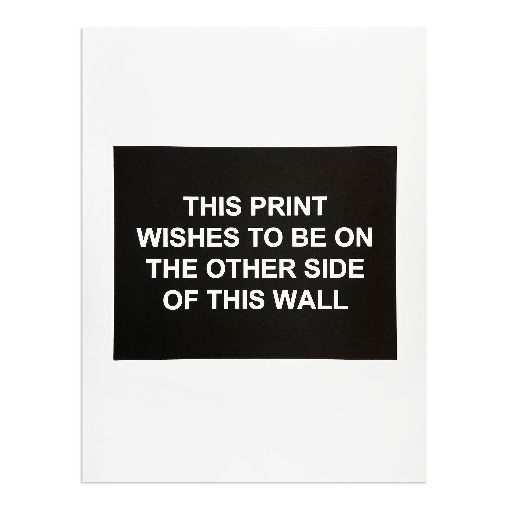 Laure Prouvost - This Print Wishes to Be On the Other Side of This Wall