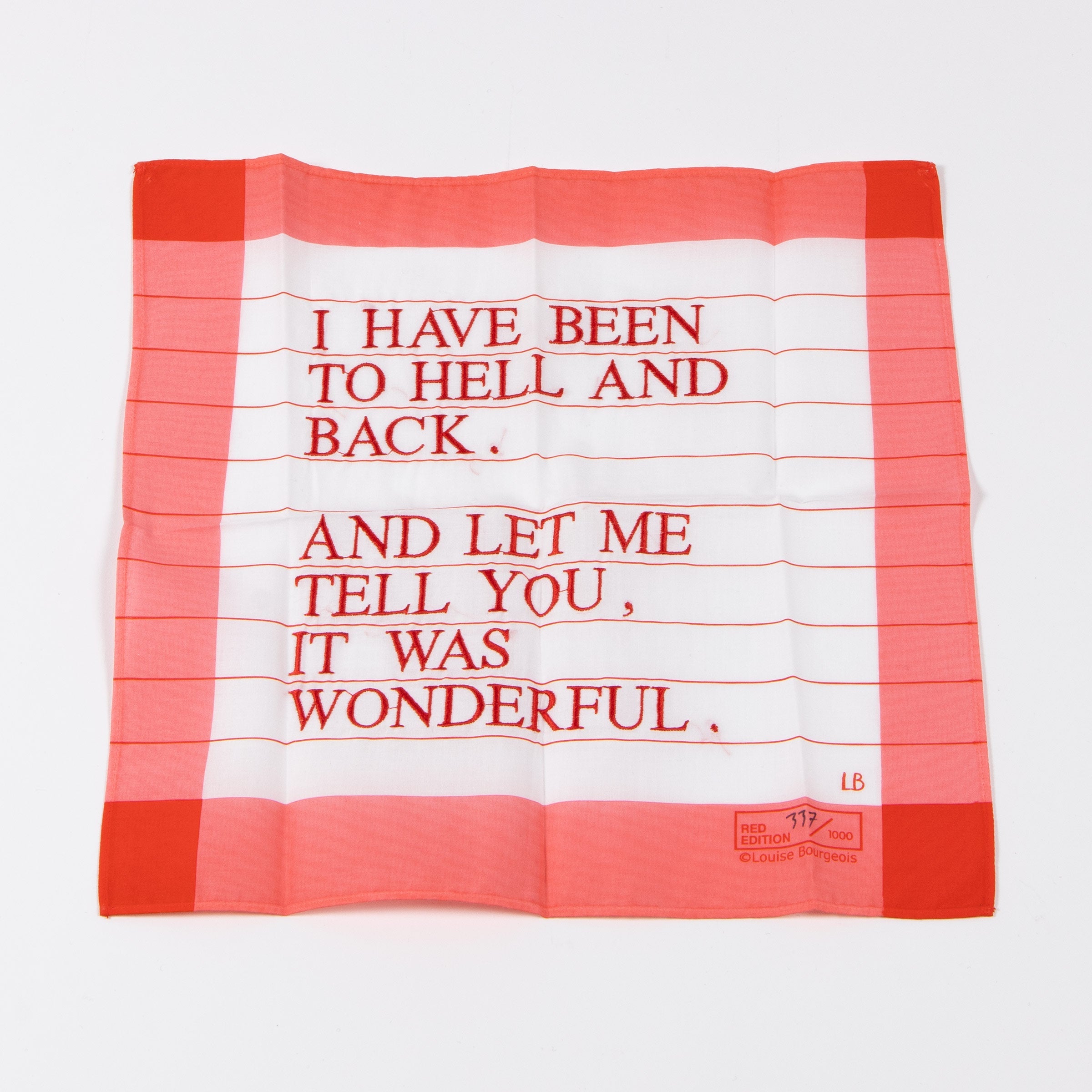 Louise Bourgeois - I Have Been to Hell and Back (Red)