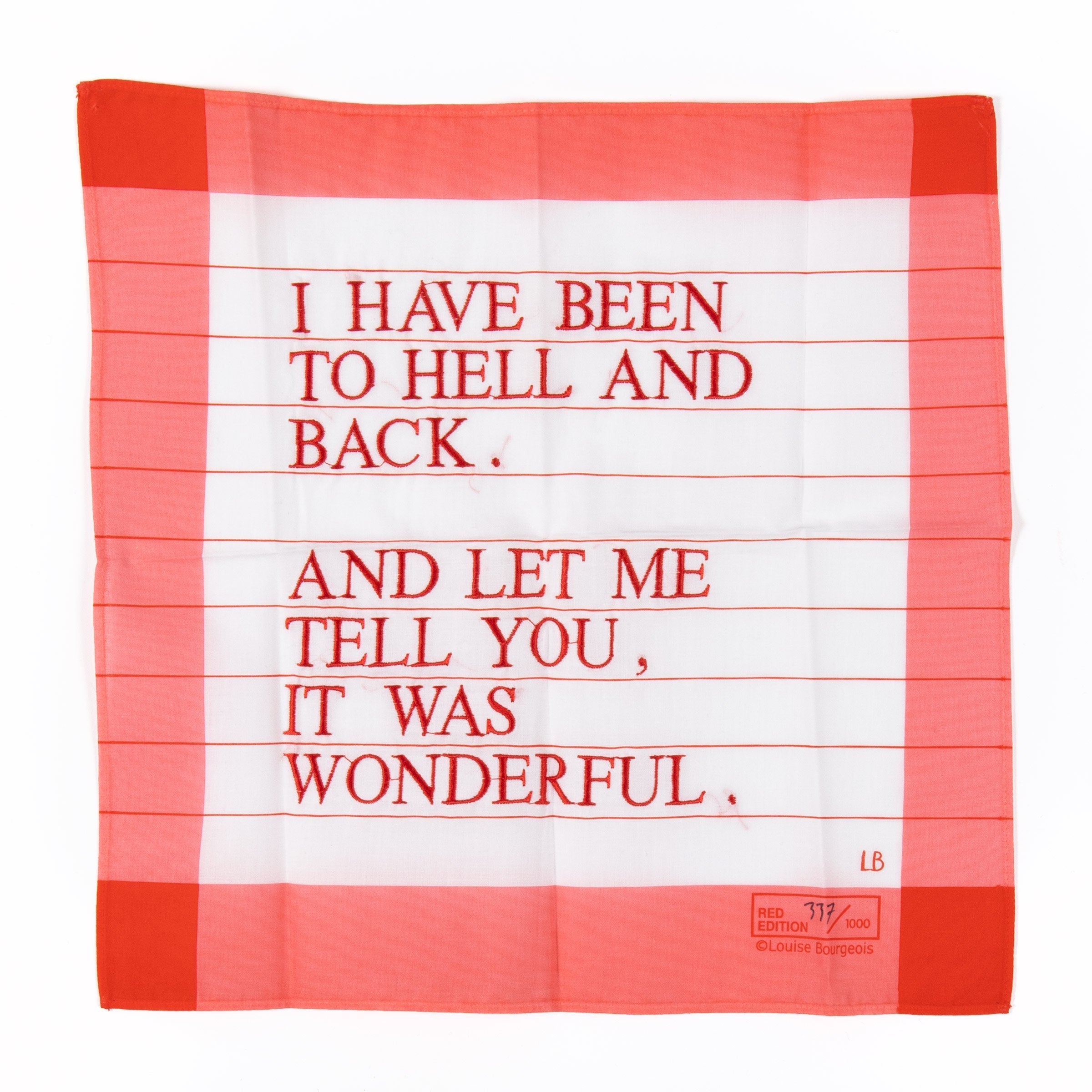 Louise Bourgeois - I Have Been to Hell and Back (Red)