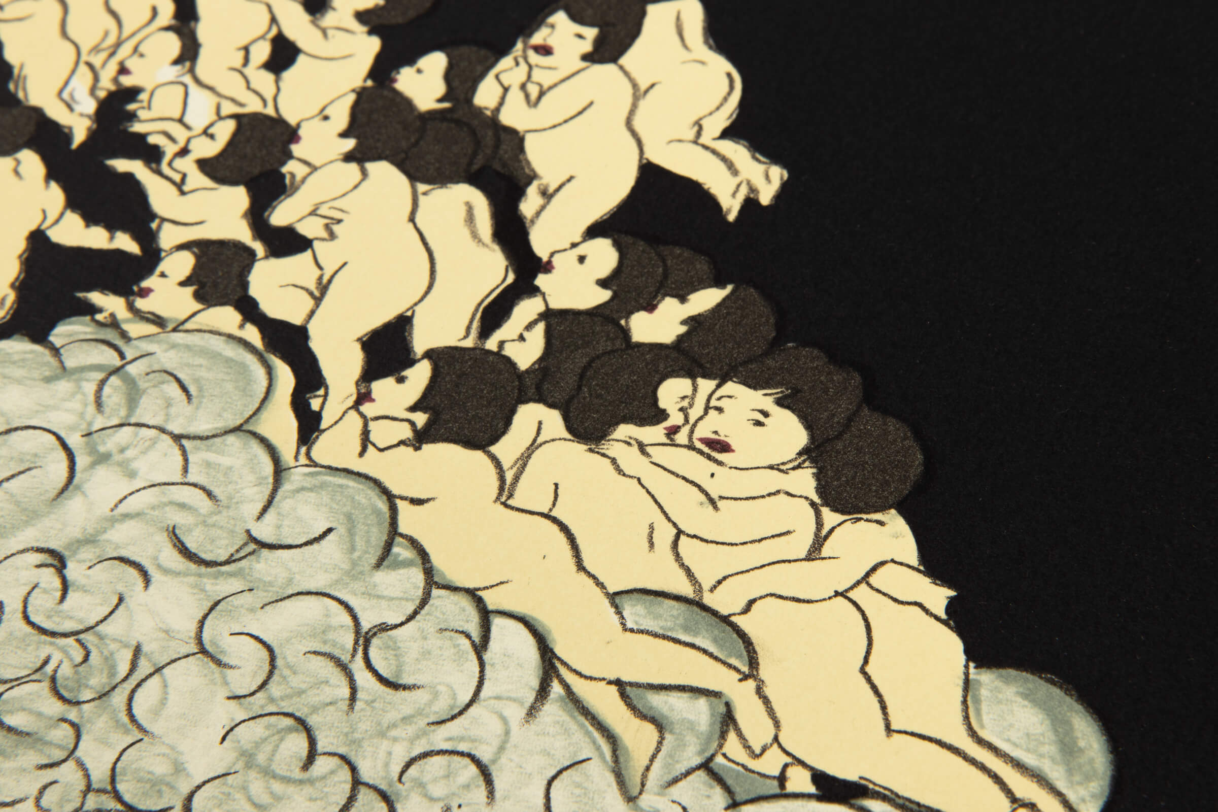 Marcel Dzama – Farewell loved ones (black)