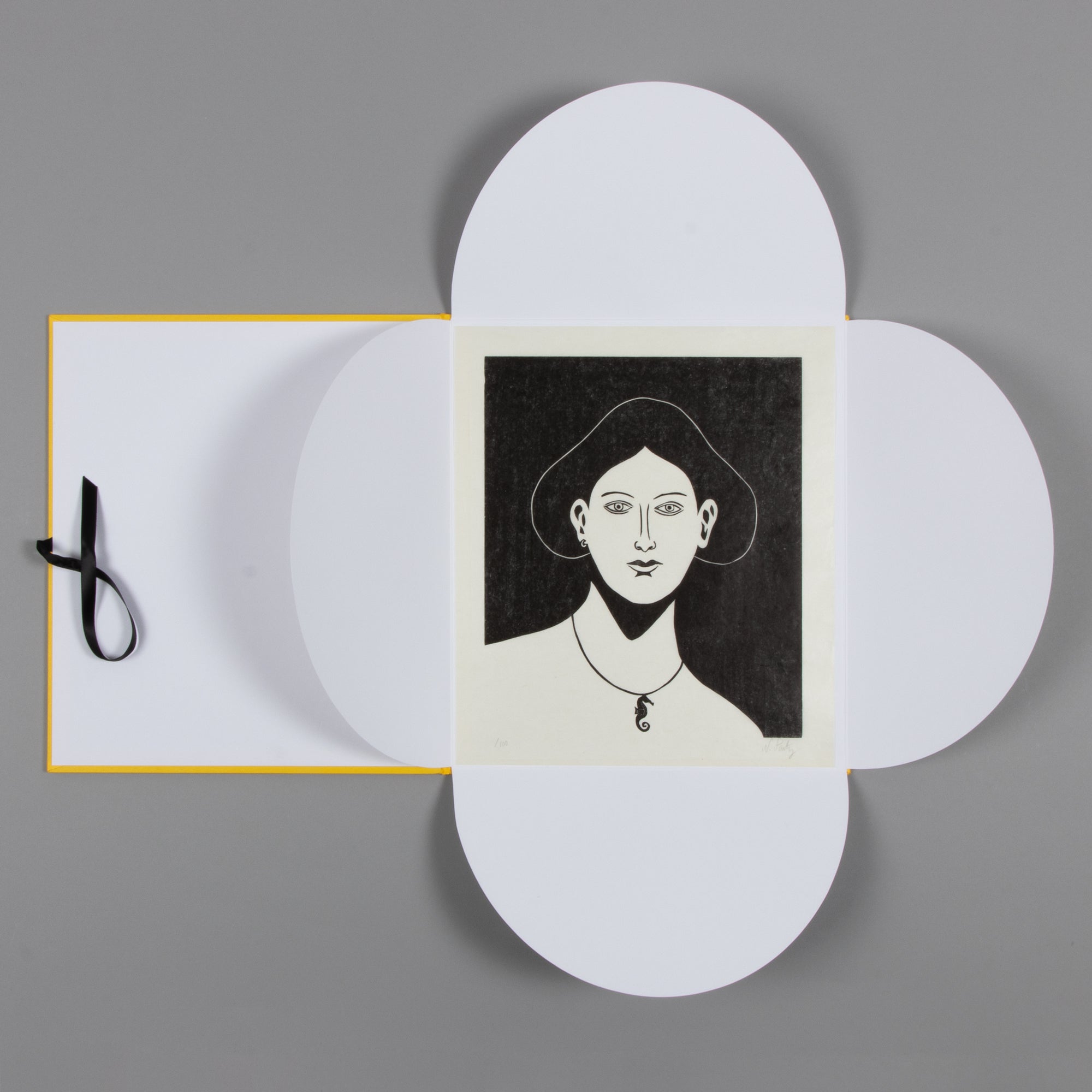 Nicolas Party - Portrait of a Seahorse Necklace