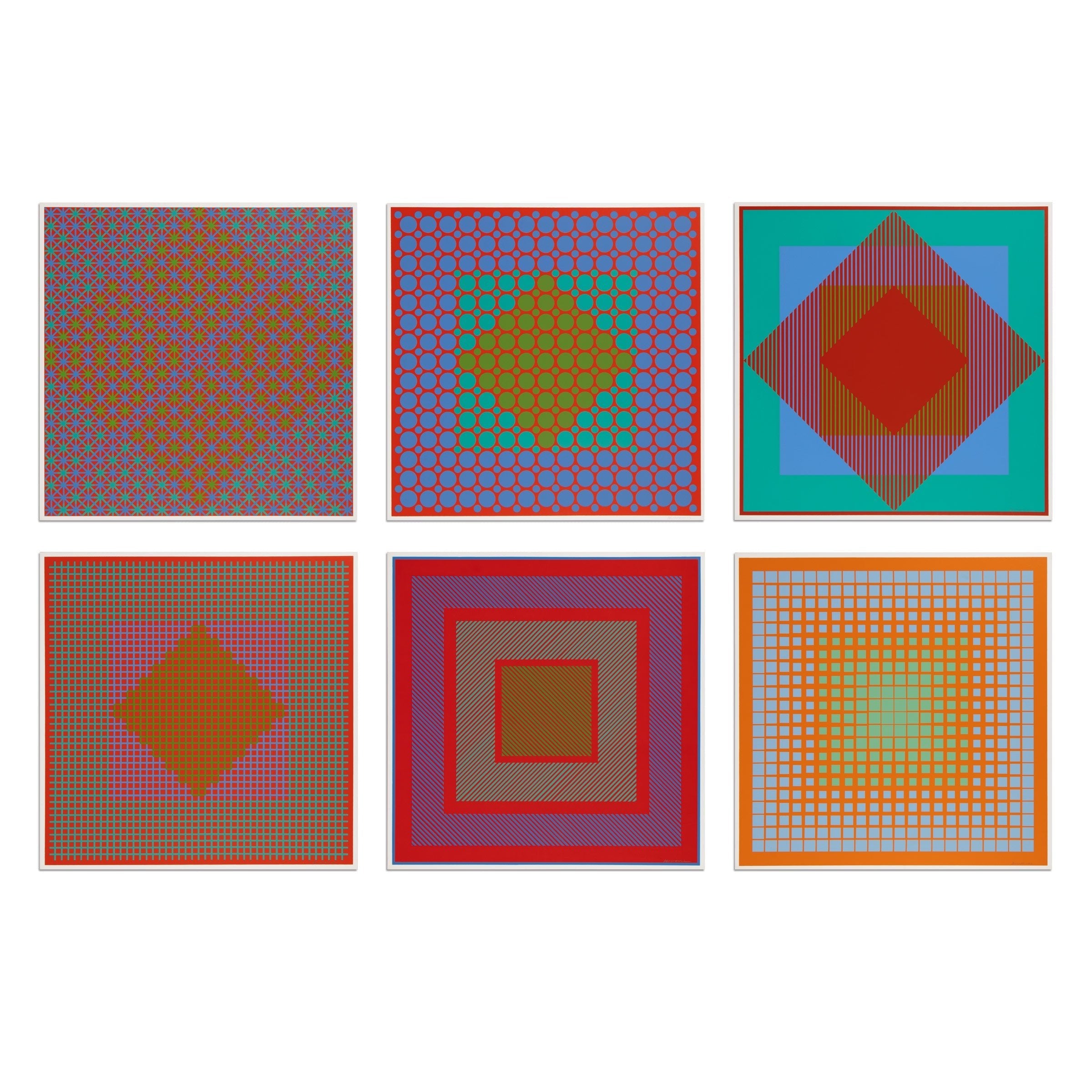 Richard Anuszkiewicz – 6 Seritypien