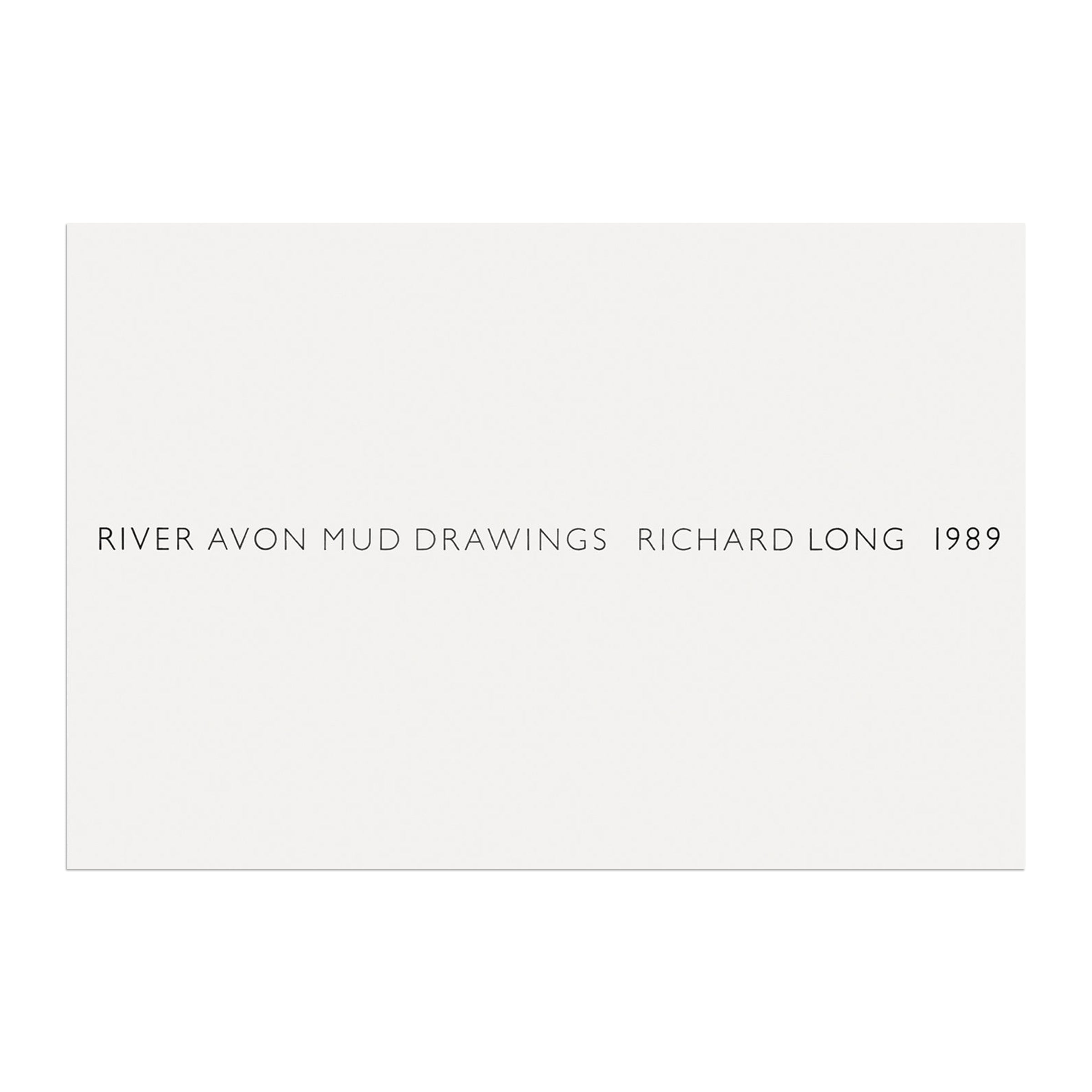 Richard Long - River Avon Mud Drawings (1989)