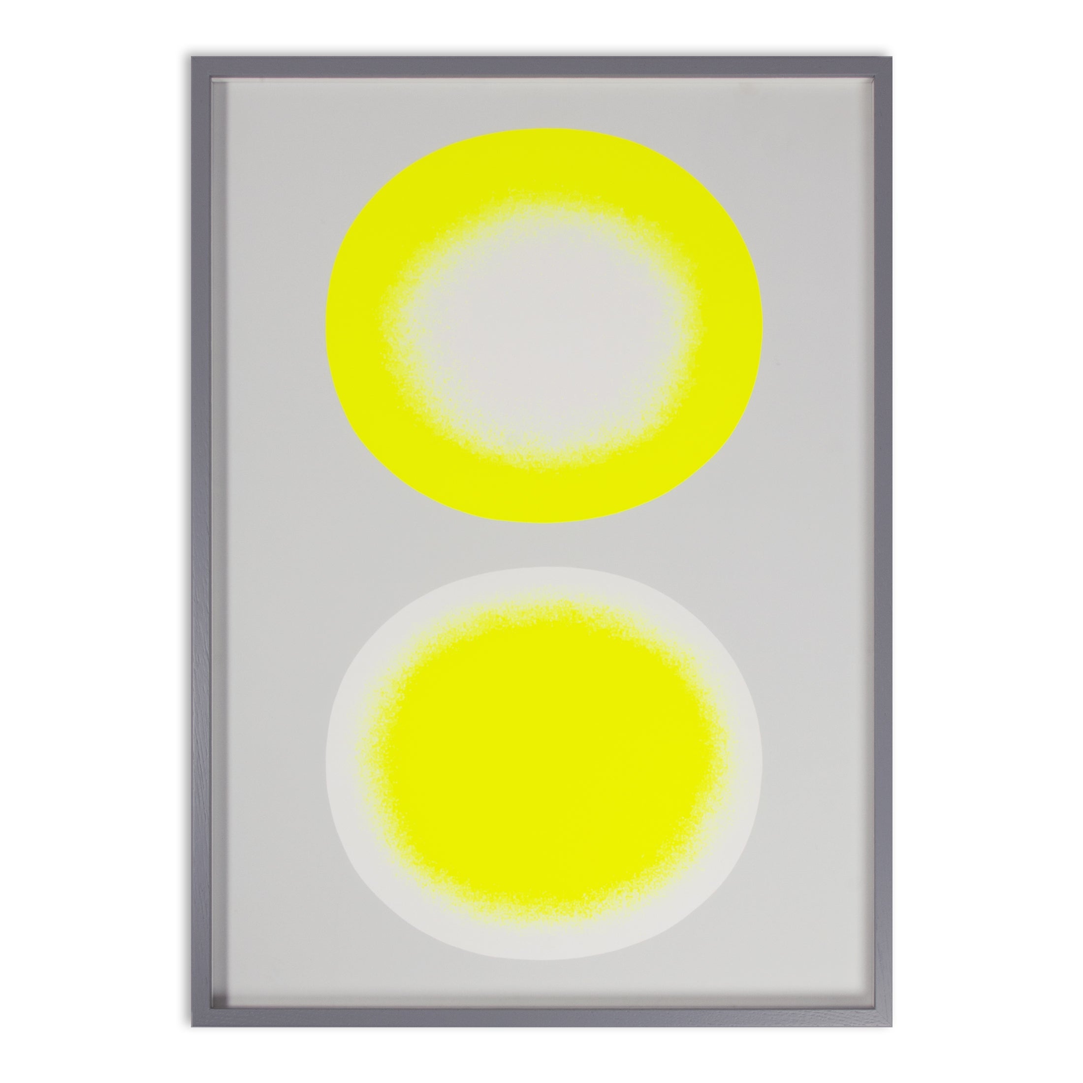 Rupprecht Geiger - Gelb auf Weiß (Hommage à Fontana)