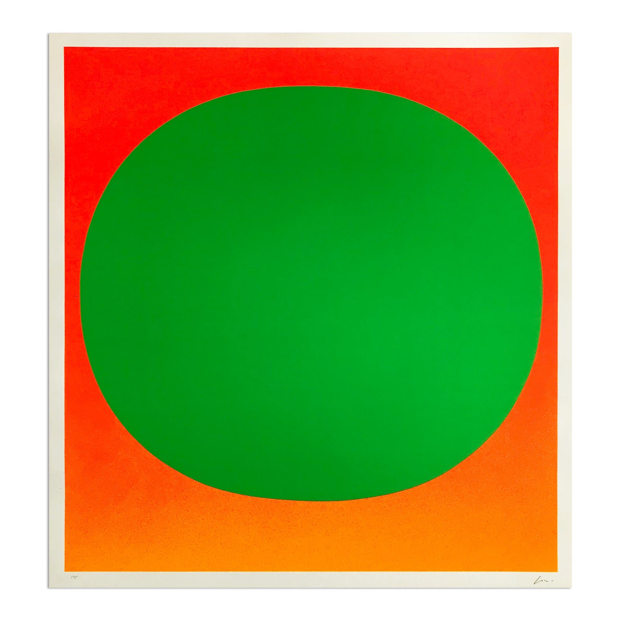 Rupprecht Geiger - Green on Orange