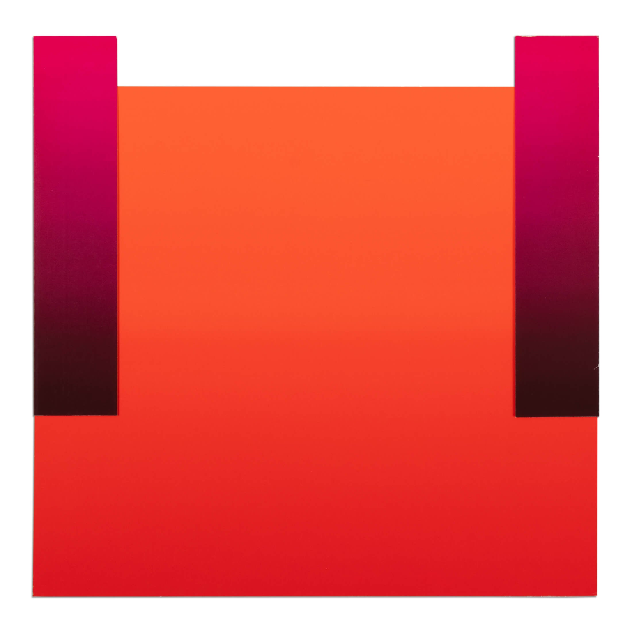 Rupprecht Geiger – Leuchtrot Kalt auf Leuchtrot Warm