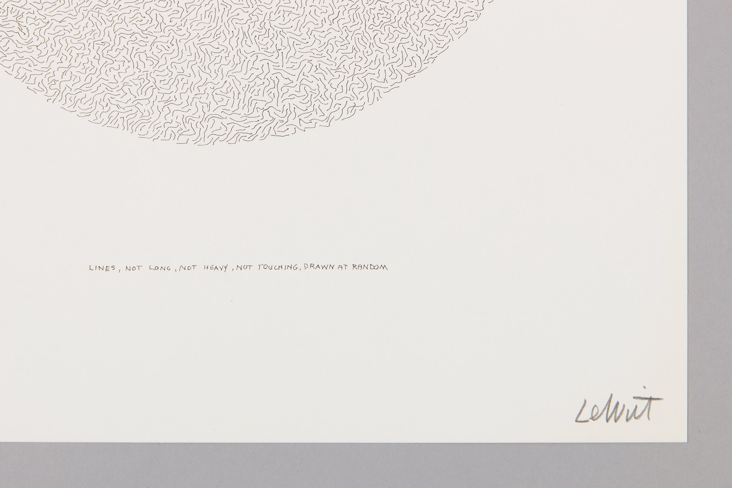 Sol LeWitt - Lines, Not Long, Not Heavy, Not Touching, Drawn at Random (Circle)
