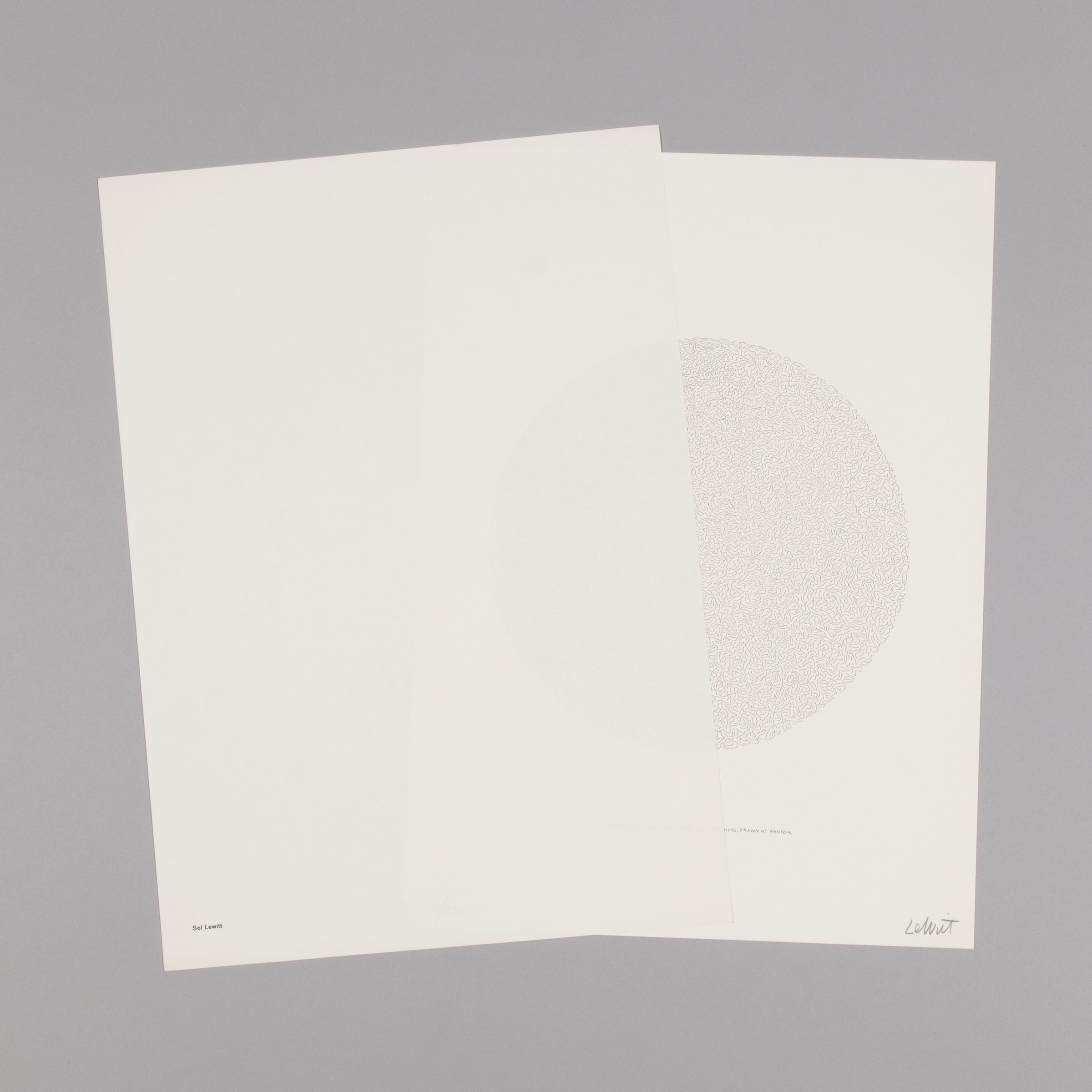 Sol LeWitt - Lines, Not Long, Not Heavy, Not Touching, Drawn at Random (Circle)