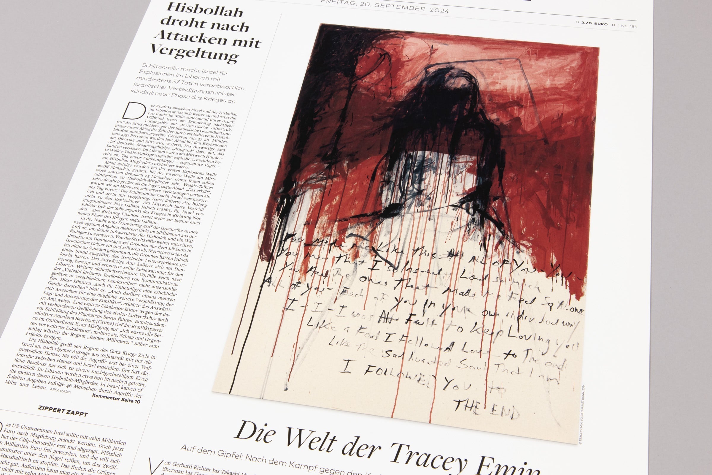 Tracey Emin – I Followed You to the End (Die Welt)