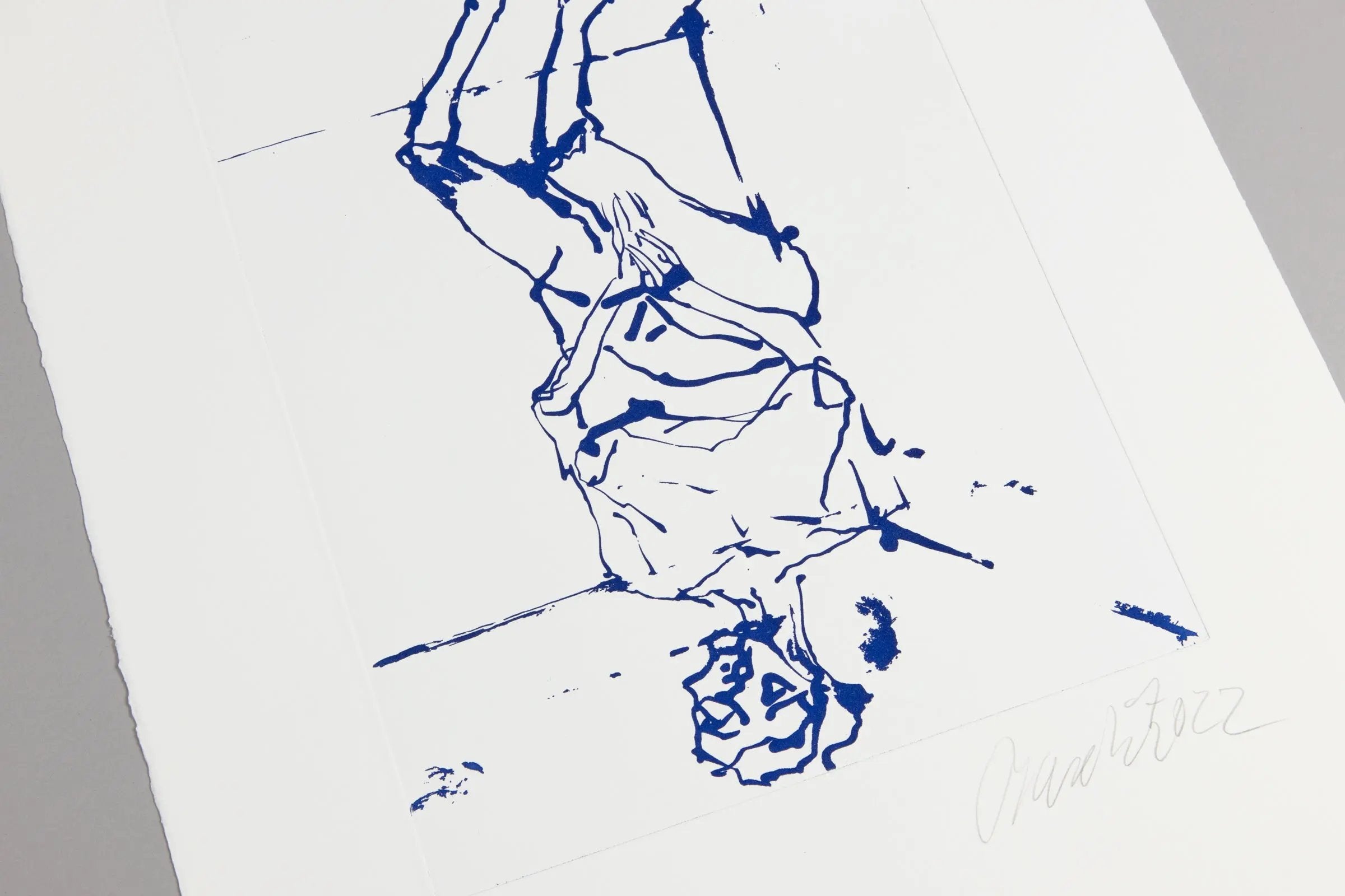 Georg Baselitz - Serpentine (Blue)