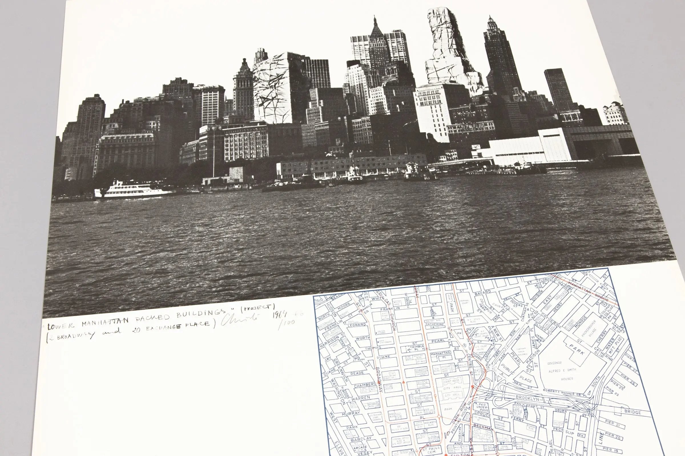 Christo - Lower Manhattan Packed Buildings (Monuments)