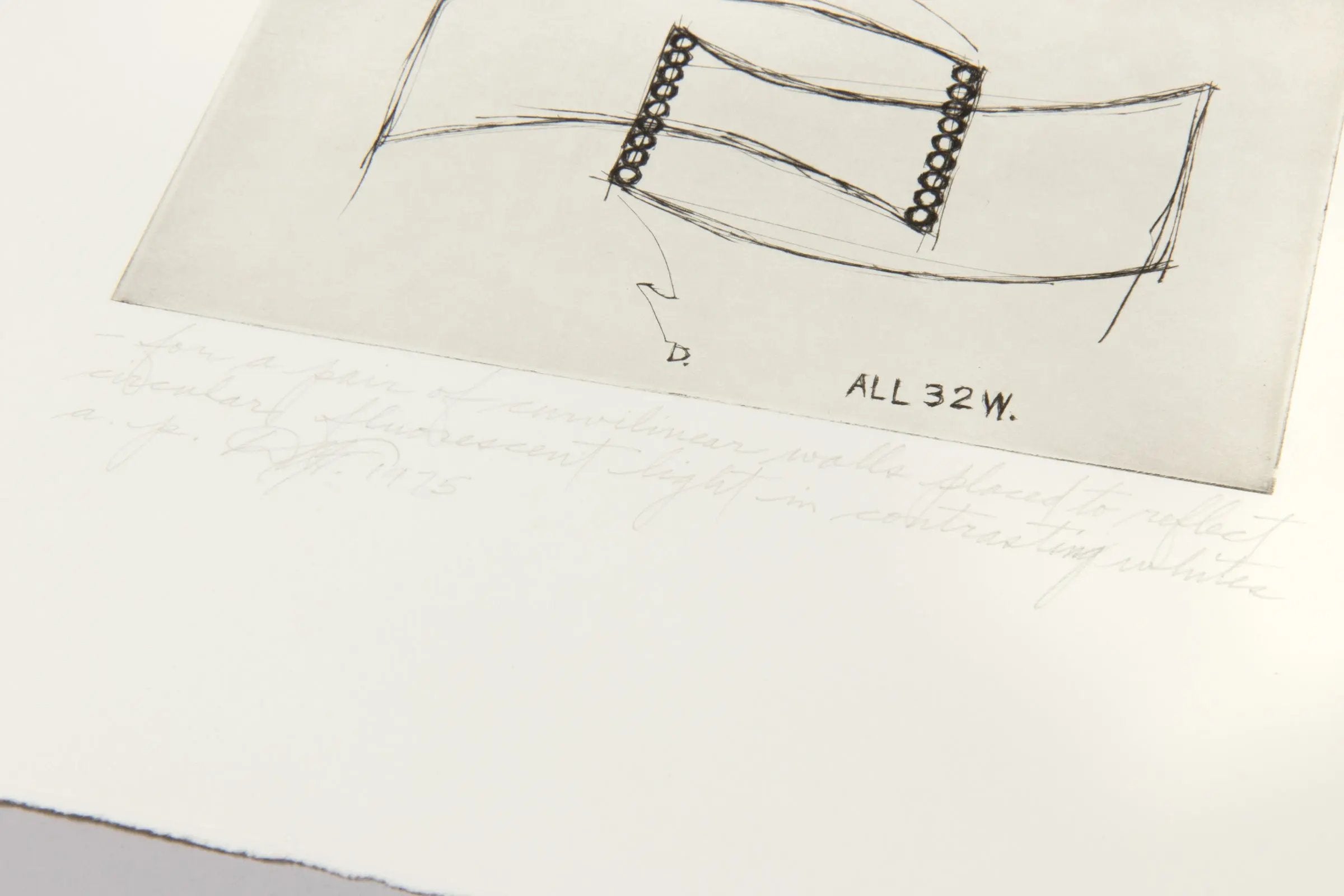 Dan Flavin – For a pair of curvilinear walls