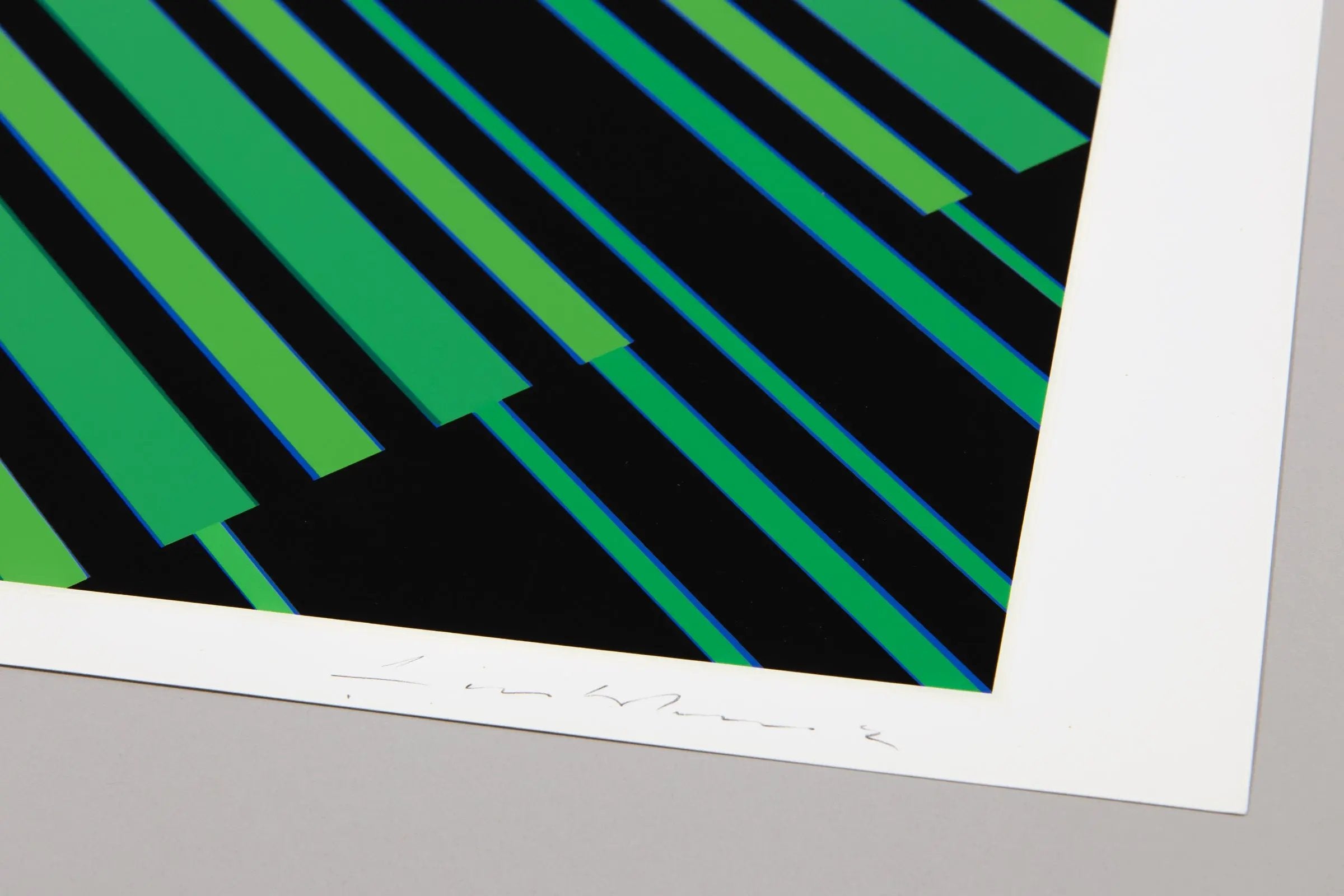 Günter Fruhtrunk - Schwarz-Grünes Kontinuum