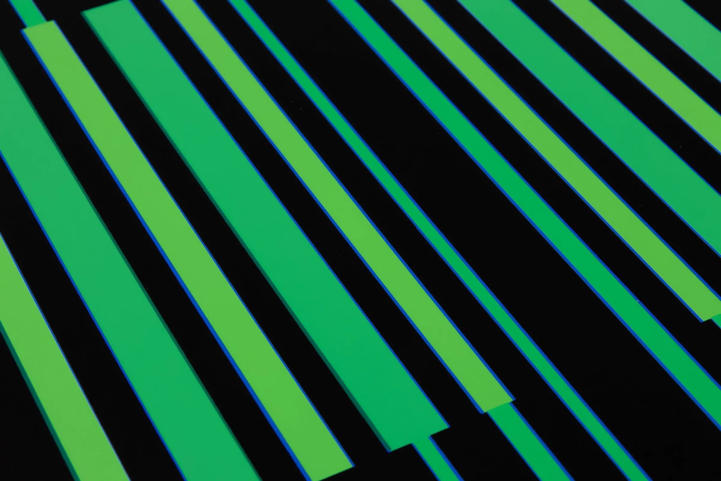 Günter Fruhtrunk - Schwarz-Grünes Kontinuum