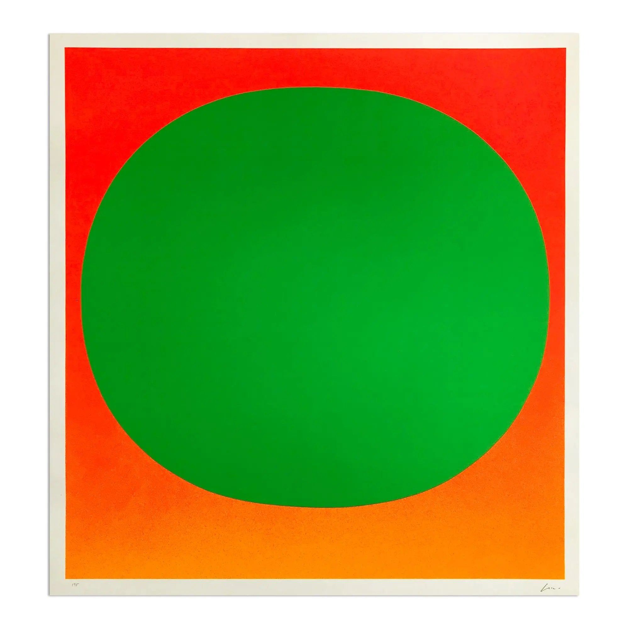 Rupprecht Geiger - Green on Orange