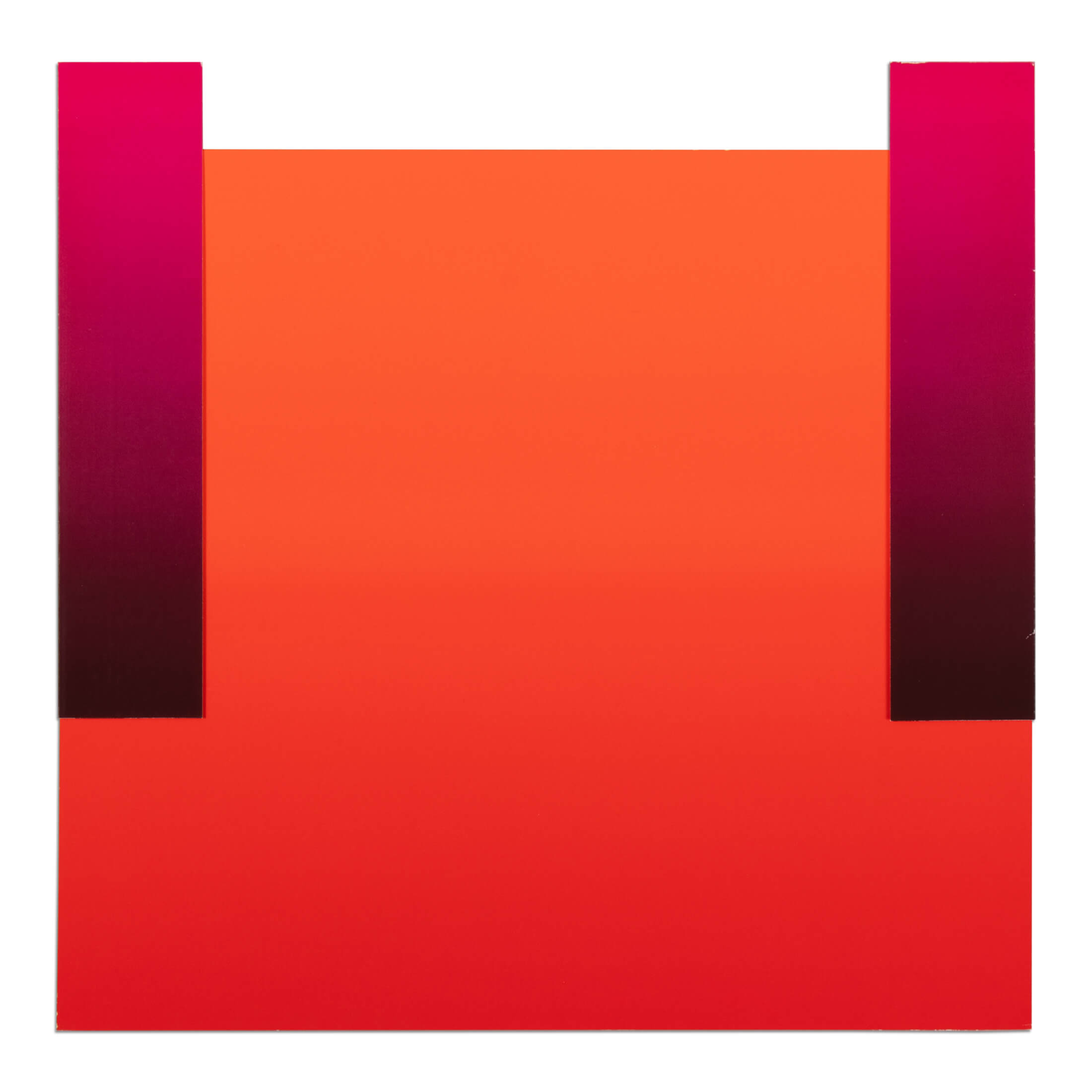 Rupprecht Geiger – Leuchtrot Kalt auf Leuchtrot Warm