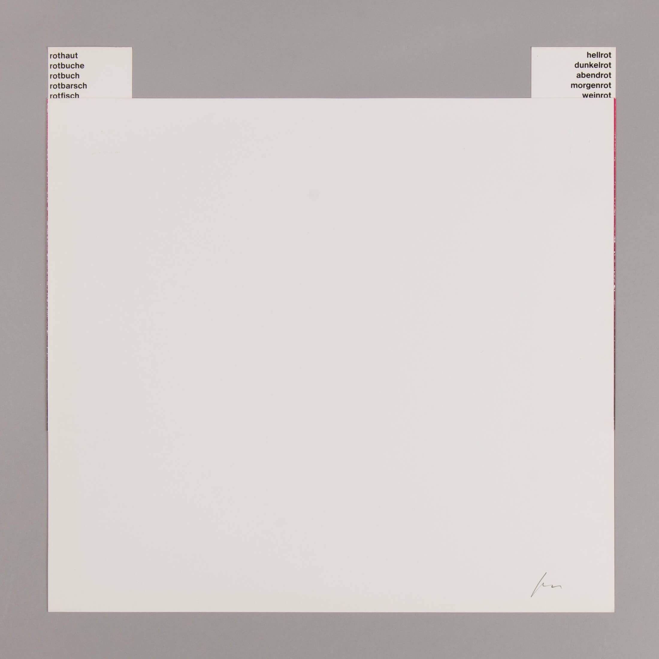 Rupprecht Geiger – Leuchtrot Kalt auf Leuchtrot Warm